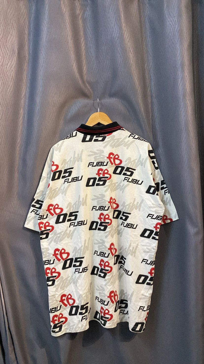 Fubu VINTAGE 90's FUBU HIPHOP AOP POLO TEE Size US XL / EU 56 / 4 - 7 Thumbnail