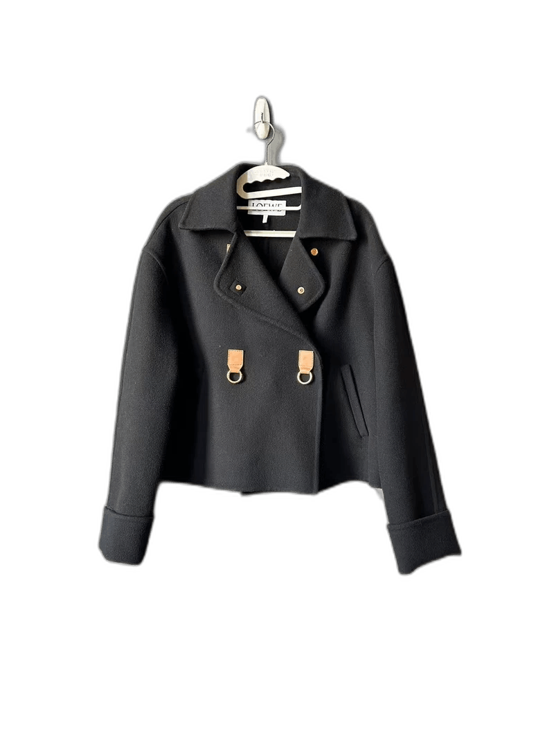 Loewe Loewe Black Wool Short Jacket Size US XS / EU 42 / 0 - 1 Thumbnail