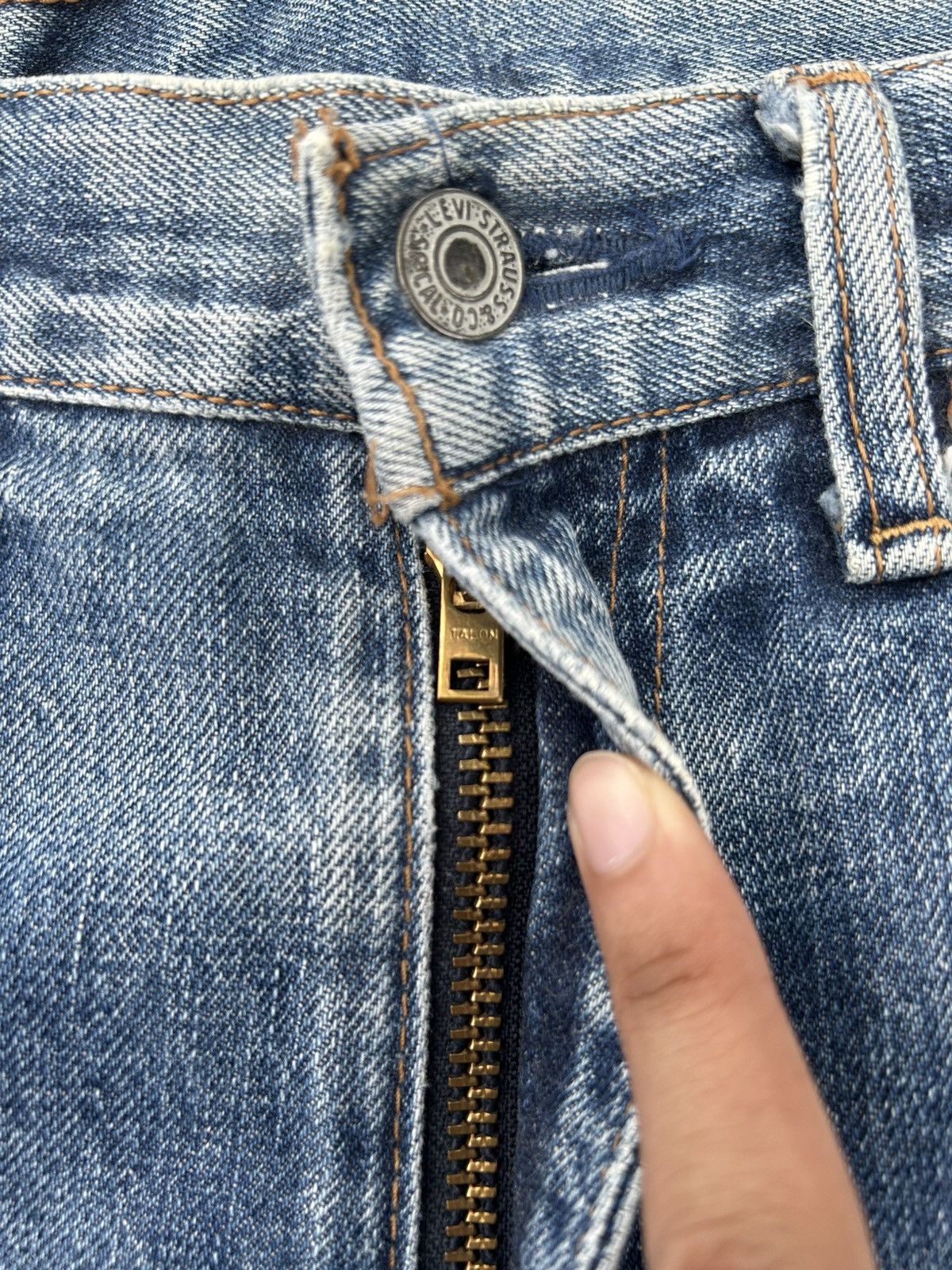 Kapital Vintage Levis Big E Selvedge Thrashed Denim Jeans Size US 32 / EU 48 - 11 Thumbnail