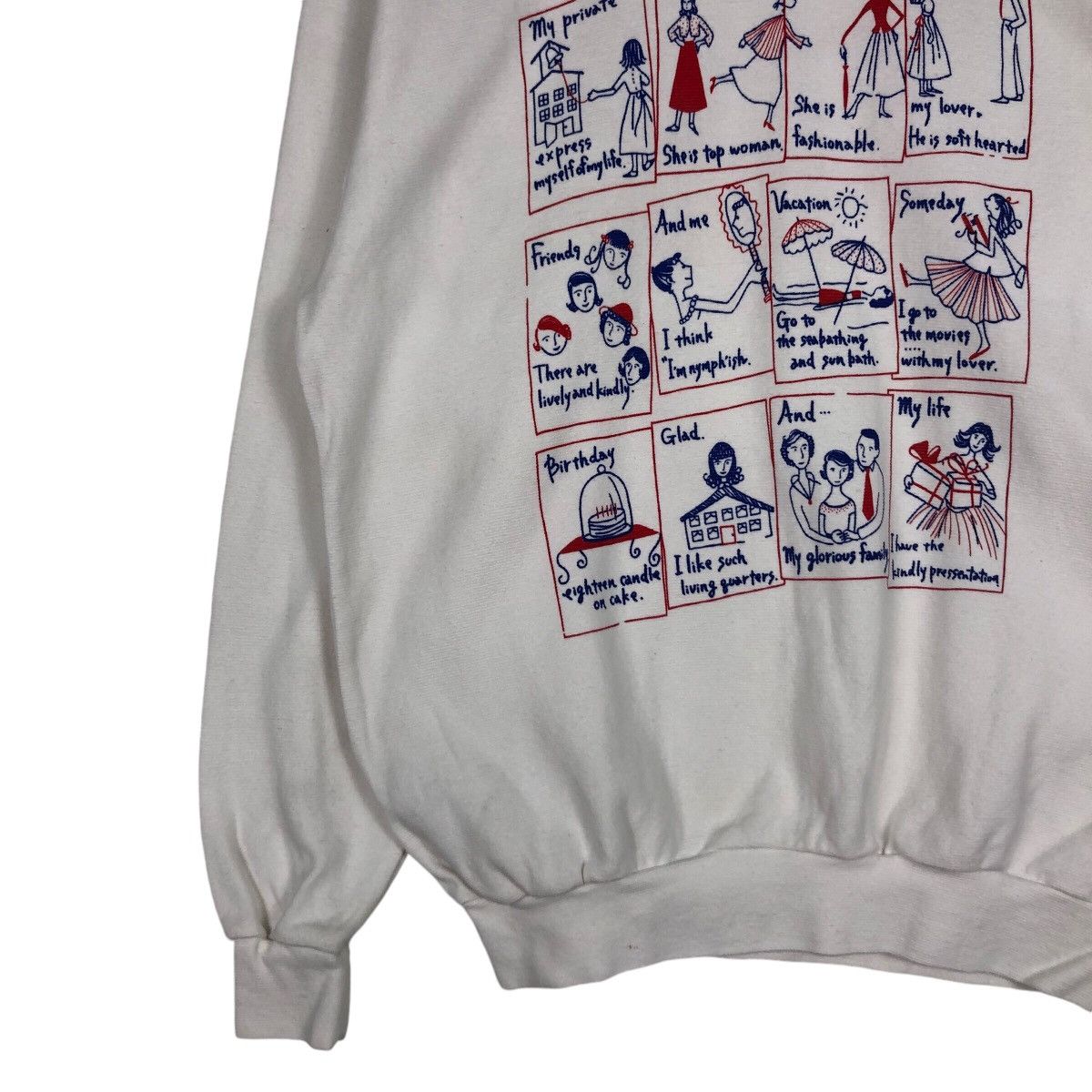 Other Vintage Art Design Family Graphic 90s Sweatshirt small #A2 Size US S / EU 44-46 / 1 - 3 Thumbnail