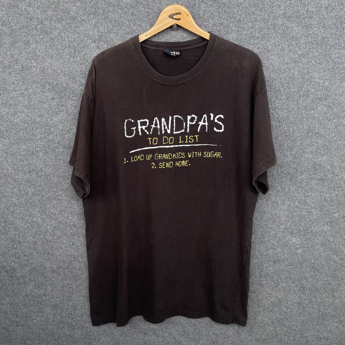 Vintage Vintage 2000s Grandpa's To Do List Funny Humor T Shirt Size US XL / EU 56 / 4 - 1 Thumbnail