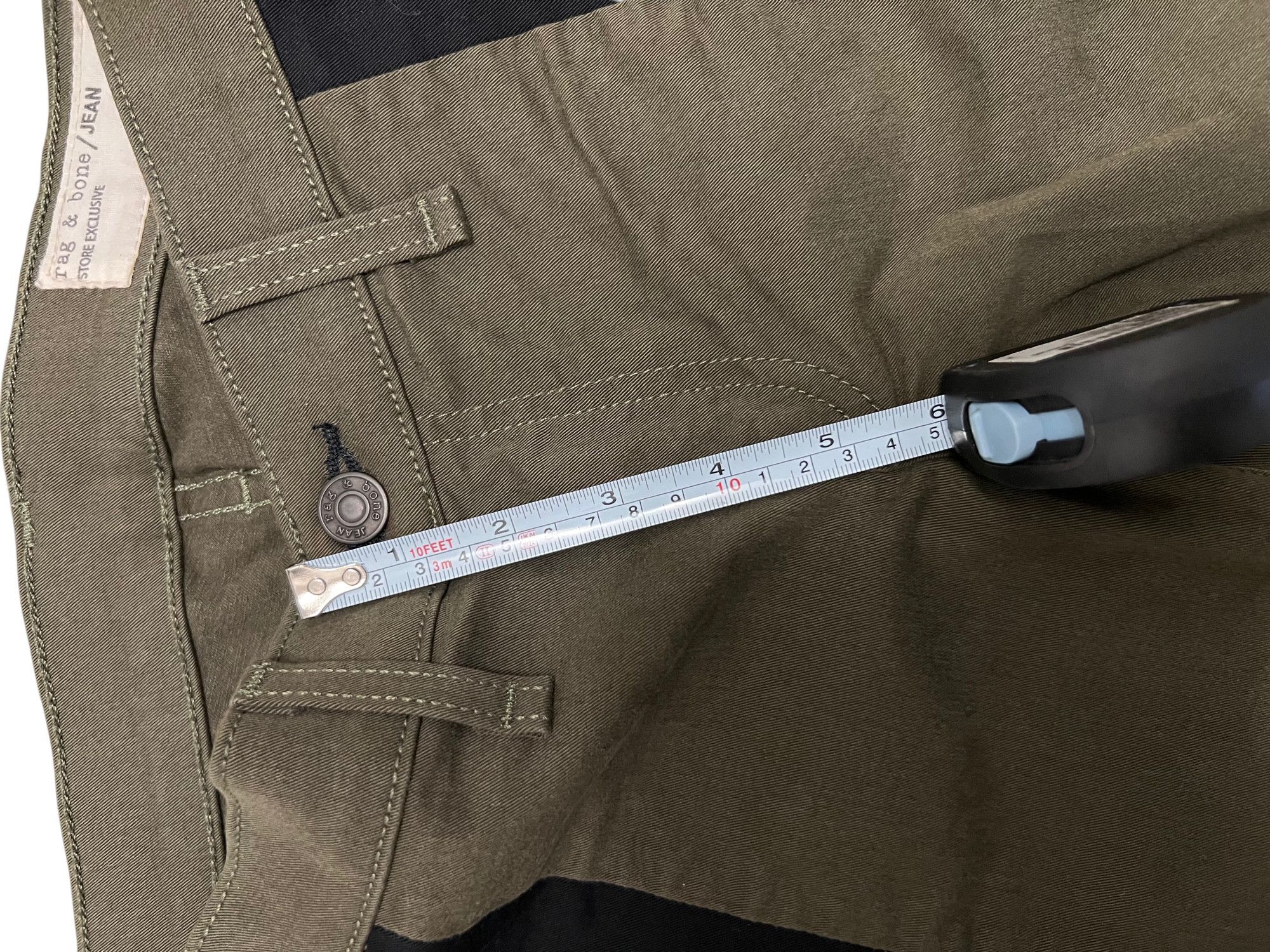 Rag & Bone Rag & Bone Store Exclusive Olive Green Skinny Jean Size 25" / US 0 / IT 36 - 14 Thumbnail