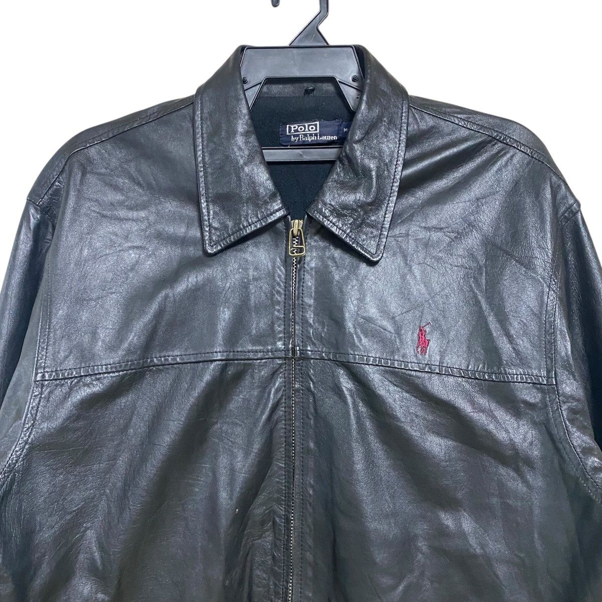 Polo Ralph Lauren Vintage Polo Ralph Lauren Black Leather Jacket Oversized Size US M / EU 48-50 / 2 - 3 Thumbnail