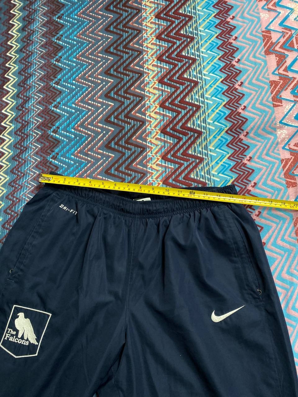 Nike × Vintage 90’s NIKE RARE SWOOSH Y2K RETRO ZIP LOGO TRACK NYLON PANTS Size US 34 / EU 50 - 9 Thumbnail