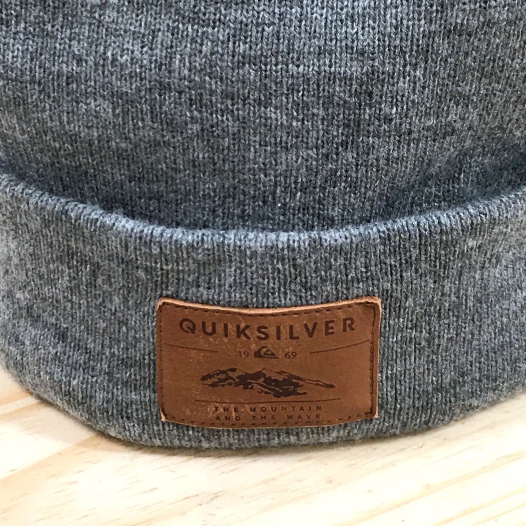 Quiksilver Quiksilver Beanie Mens One Size Gray Knitted Cuffed Winter Hat EQBHA03031 NEW Size ONE SIZE - 3 Thumbnail