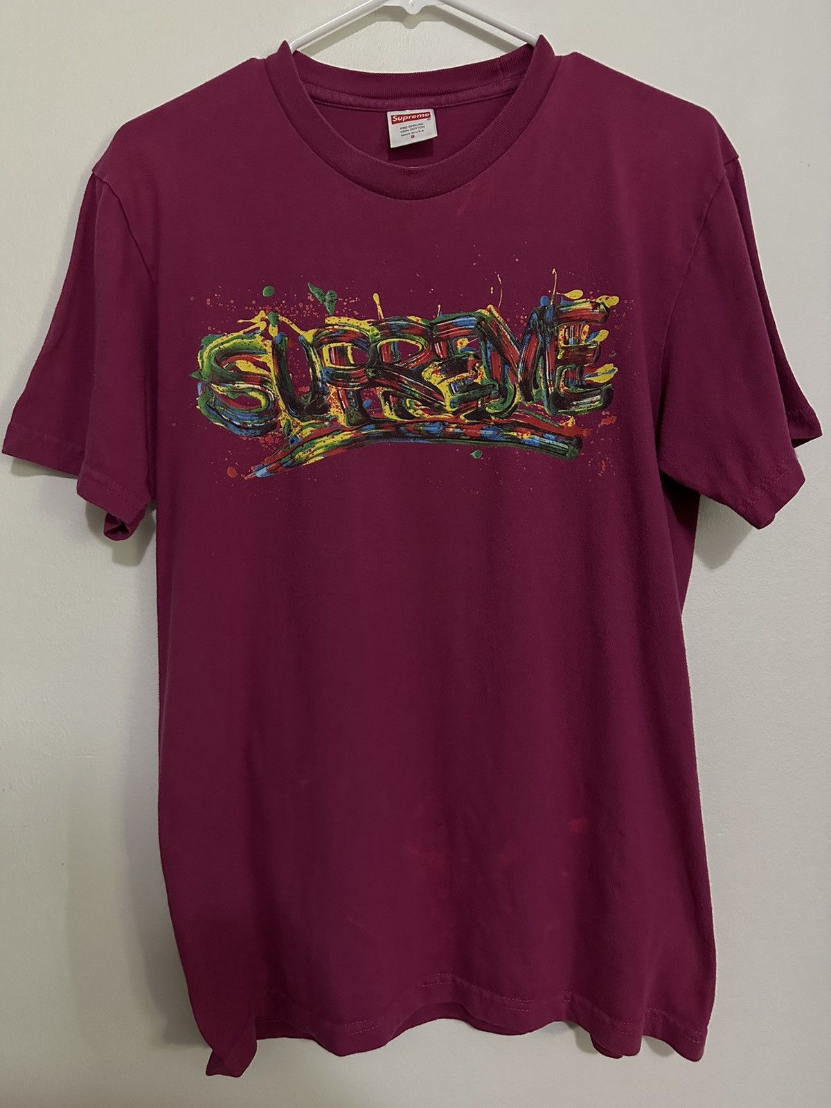 Supreme Supreme Paint Logo Tee Grailed