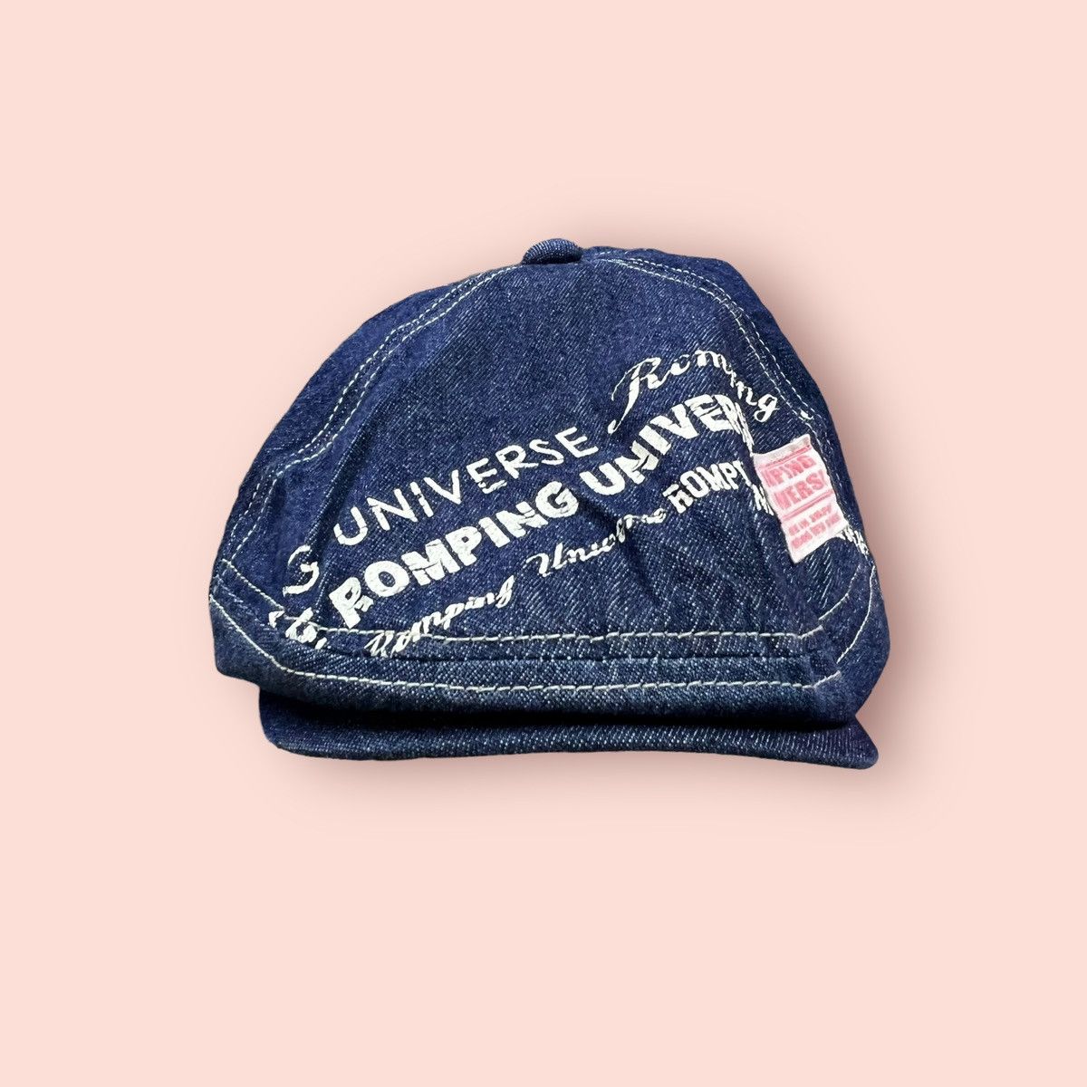 Japanese Brand RARE ROMPING UNIVERSE DENIM BARETTA Size ONE SIZE - 9 Thumbnail