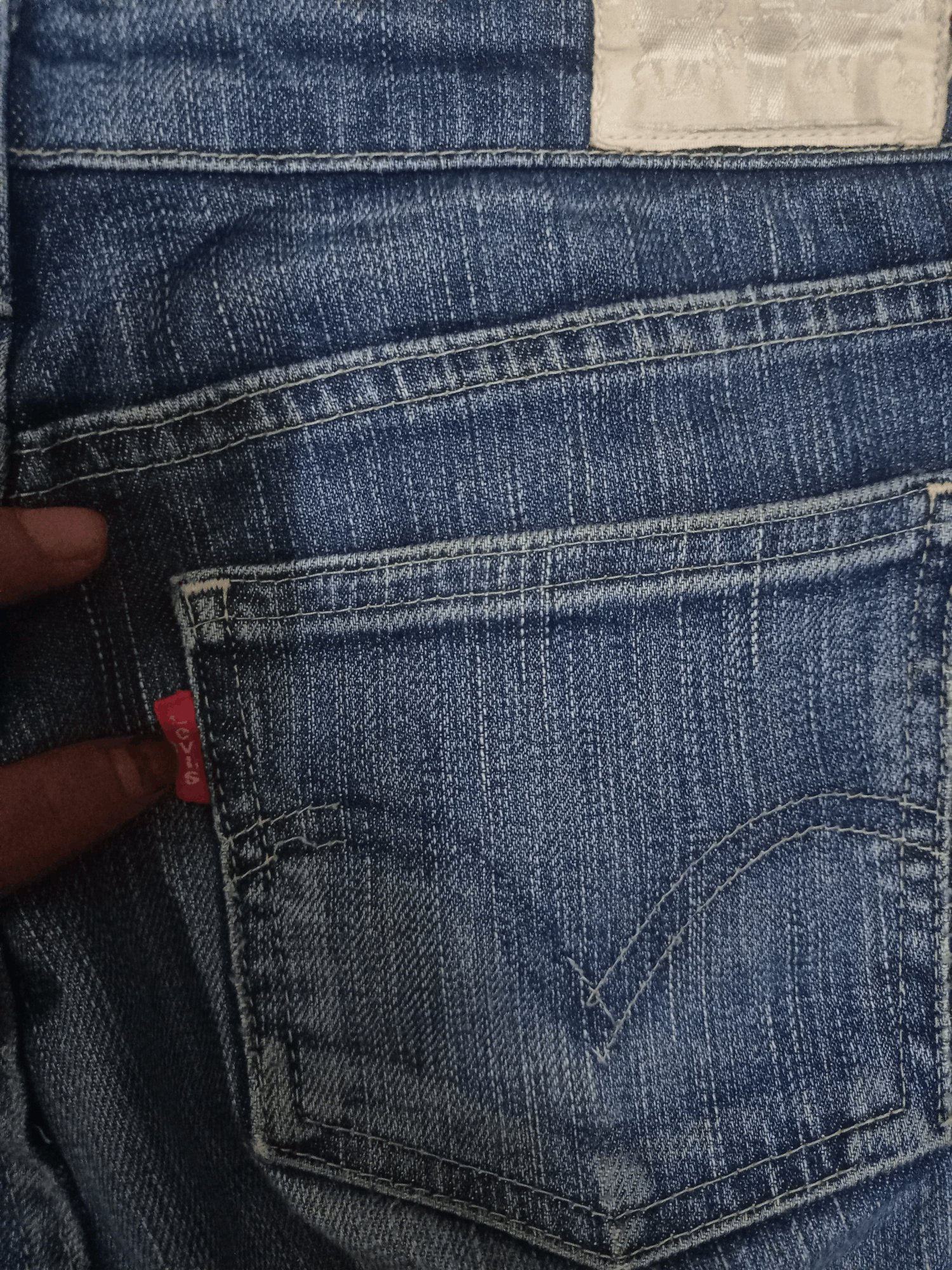 Levi's × Levi's Vintage Clothing Vintage Levis Ladys Blue Wash Distressed Jeans Made in Japan Size 28" / US 6 / IT 42 - 8 Thumbnail