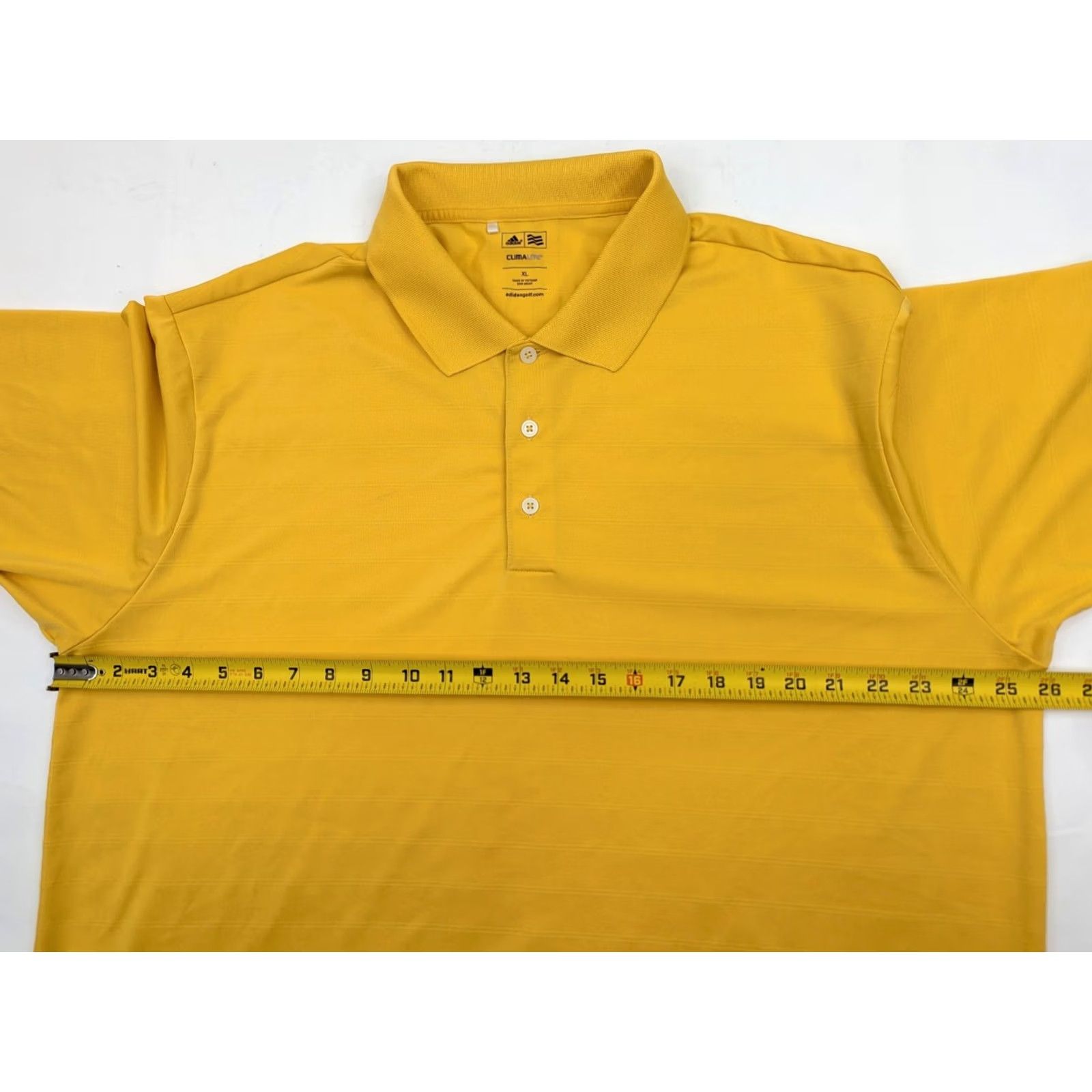 Adidas Adidas Climalite Golf Polo Shirt Men XL Short Sleeve Texture Stripes 938007 Size US XL / EU 56 / 4 - 6 Thumbnail