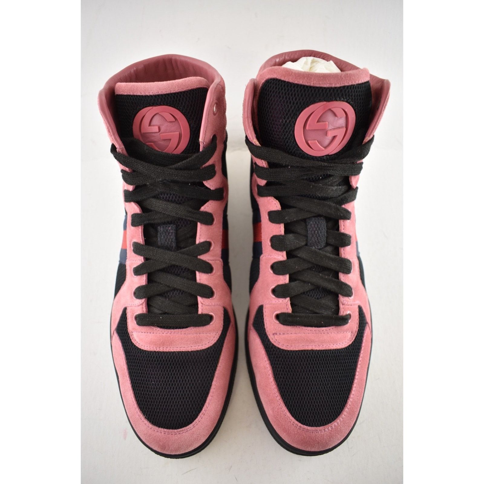 Gucci Gucci Thunder Stretch Black Pink Suede GG High Top US 10 Size US 10 / EU 43 - 7 Thumbnail