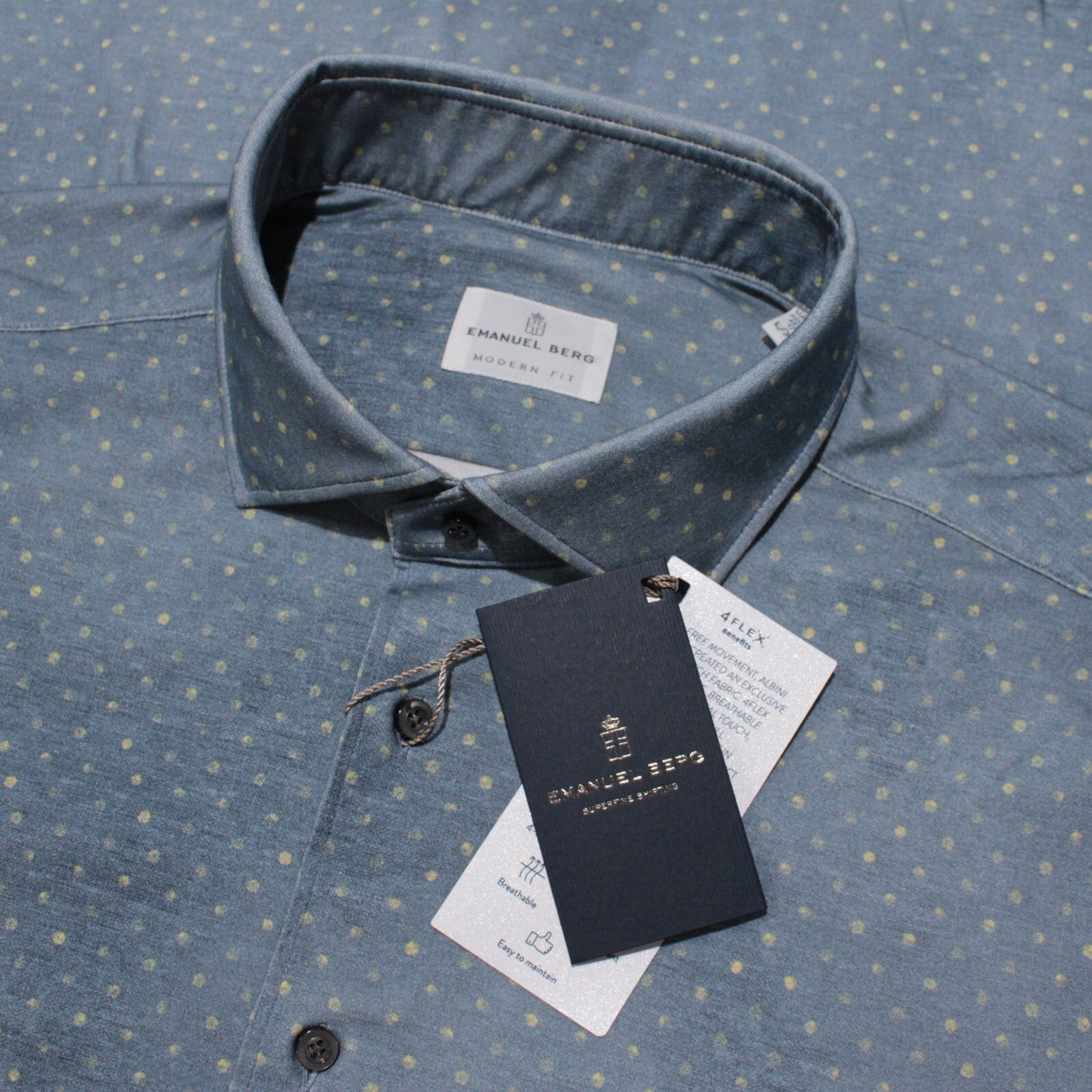 Other Emanuel Berg New with tags Shirt Size L US In Blue Size US L / EU 52-54 / 3 - 1 Thumbnail