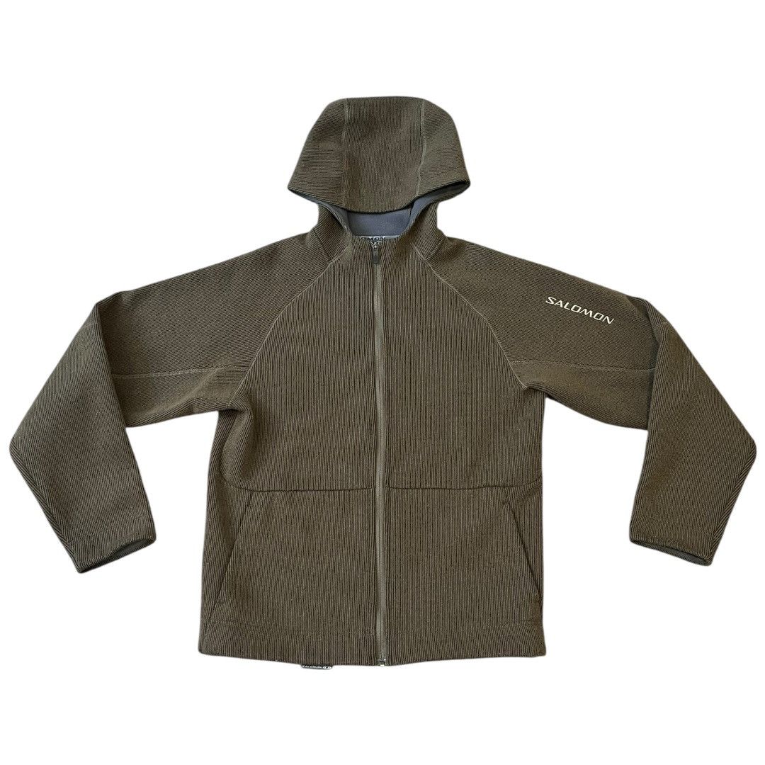 Salomon VINTAGE Salomon Wool Fleece Lined Hooded Zip Up Jacket 2006 Size US M / EU 48-50 / 2 - 1 Thumbnail
