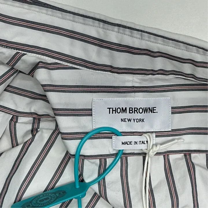 Thom Browne Thom Browne Striped Long Sleeve Shirt for Men -2507 Size US S / EU 44-46 / 1 - 3 Thumbnail