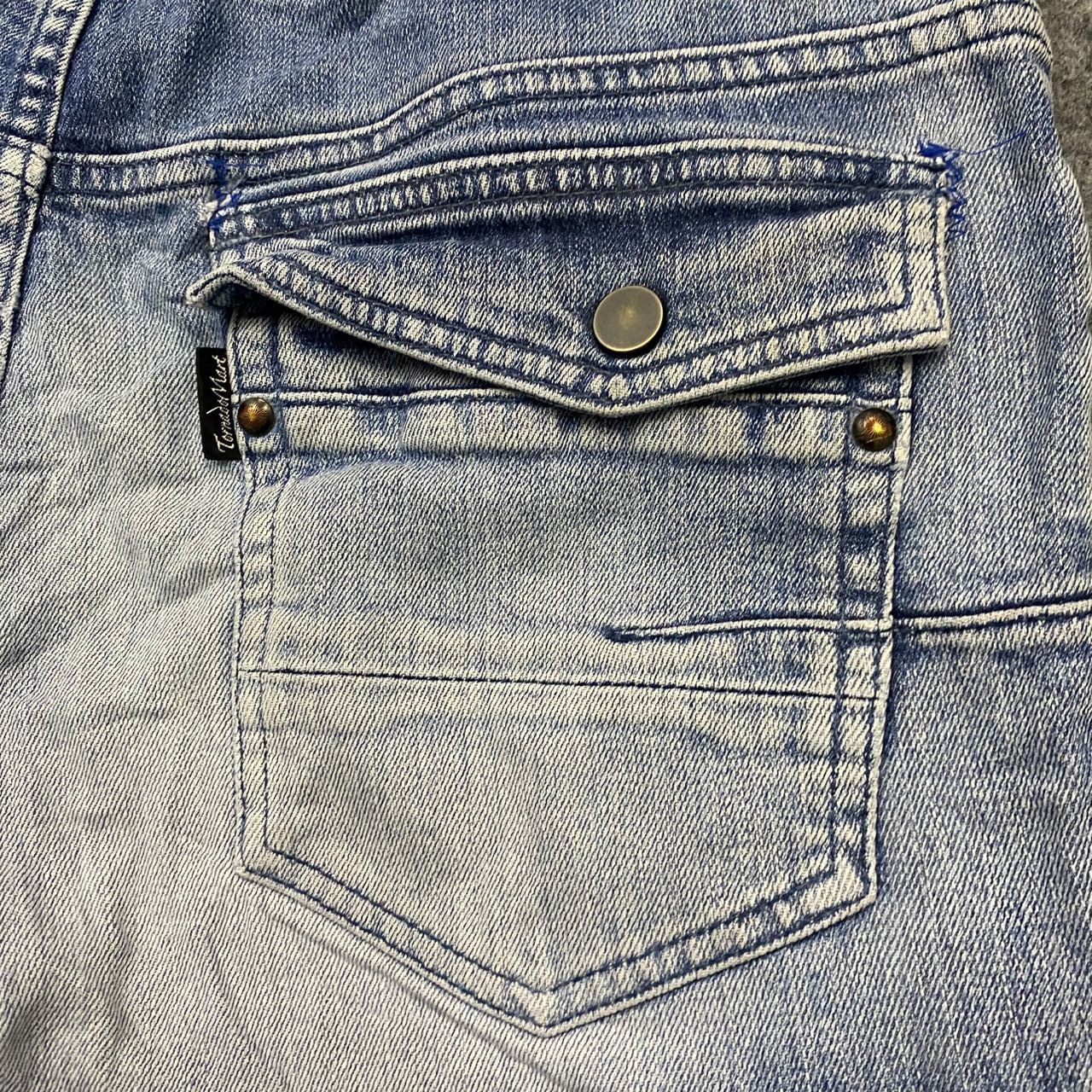 Tornado Mart 💥Best Offer💥Tornado Mart Cargo Denim Distressed Denim Size US 33 - 16 Thumbnail