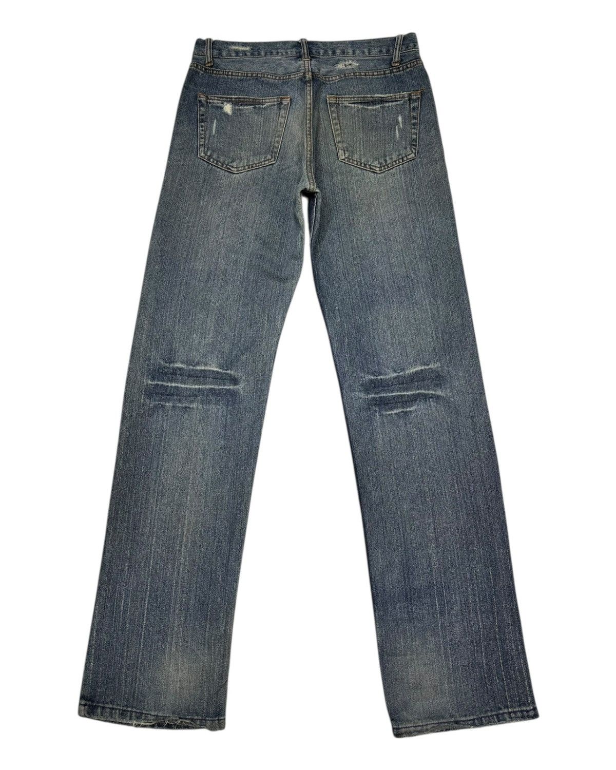 Hysteric Glamour NYLAUS CLOTHING LOOSE FIT DISTRESSED DENIM JEANS Size US 32 / EU 48 - 2 Thumbnail