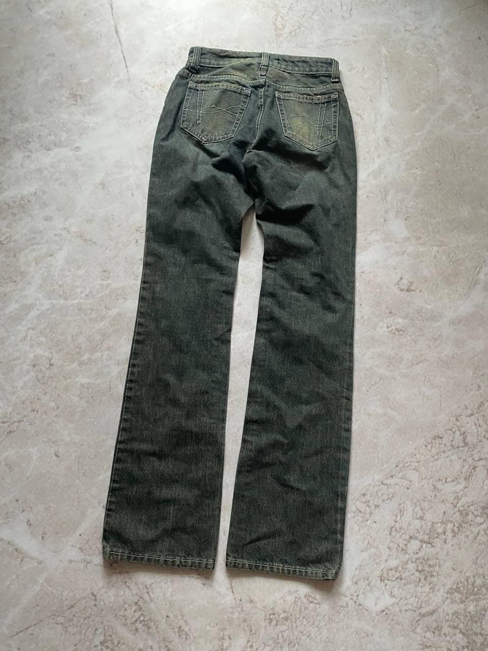 Designer Vintage MaxMara Faded Bootcut Flared Jeans Luxury Y2K Size 26" / US 2 / IT 38 - 5 Thumbnail