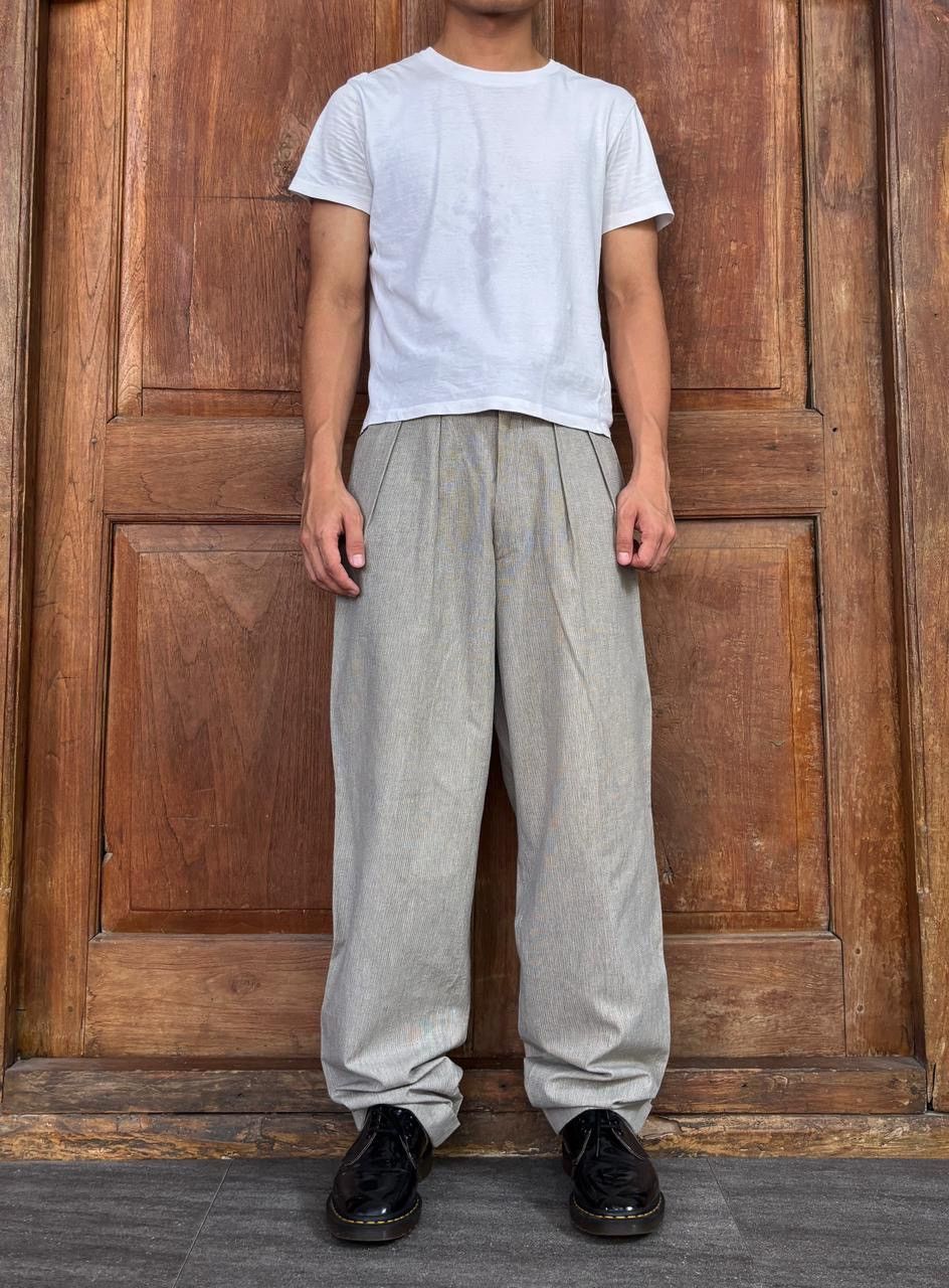 Comme des Garcons Textured Wideleg Trousers/Pants Size US 29 - 1 Thumbnail