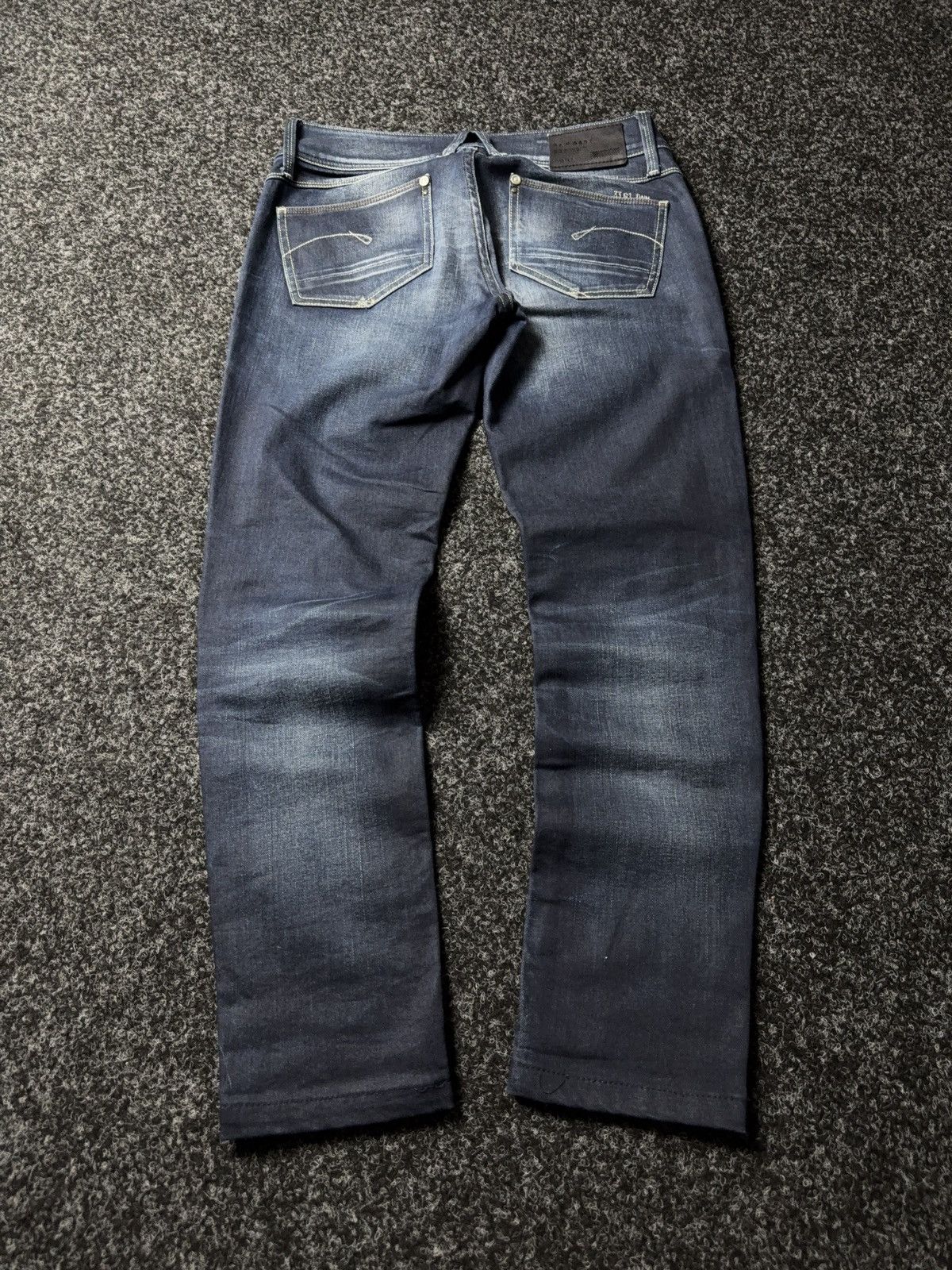 G-Star 00s G-Star RAW 3301 Punk Rock Dark Wash Slim Straight Jeans Size 30" / US 8 / IT 44 - 10 Thumbnail