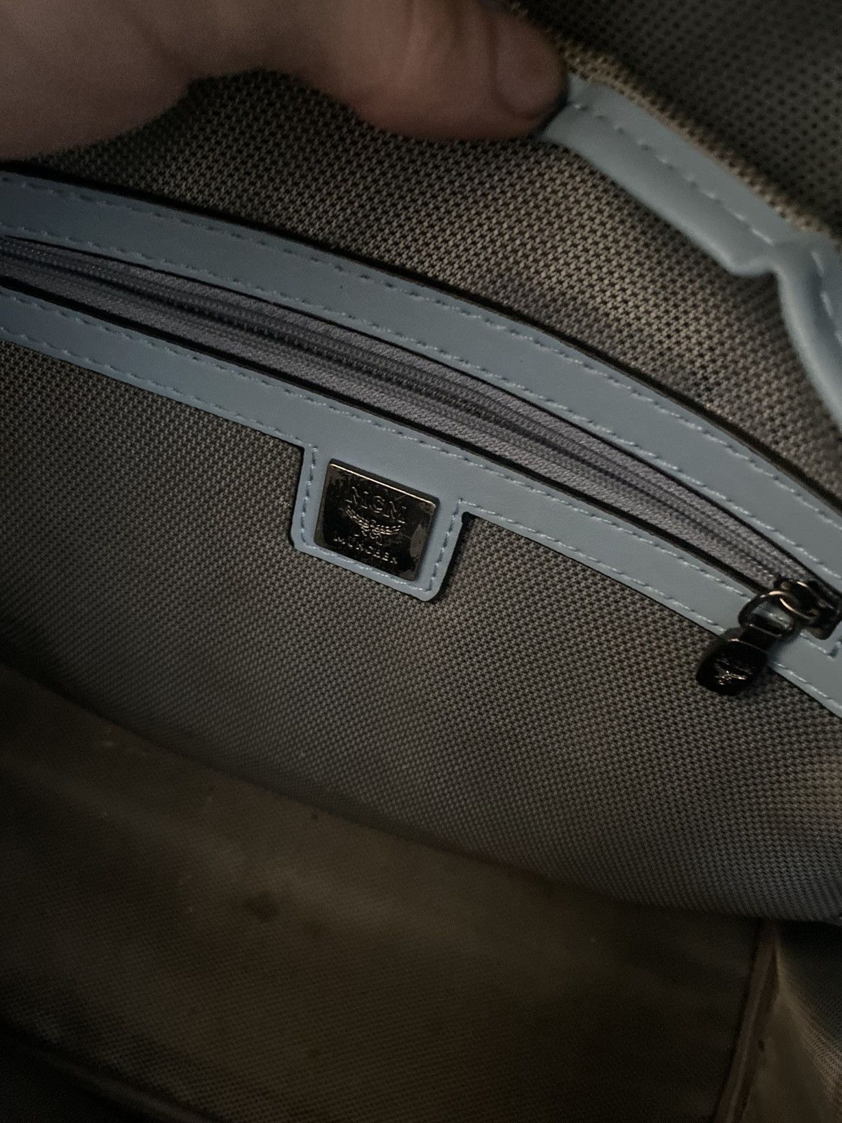 Light Blue customize MCM Backpack