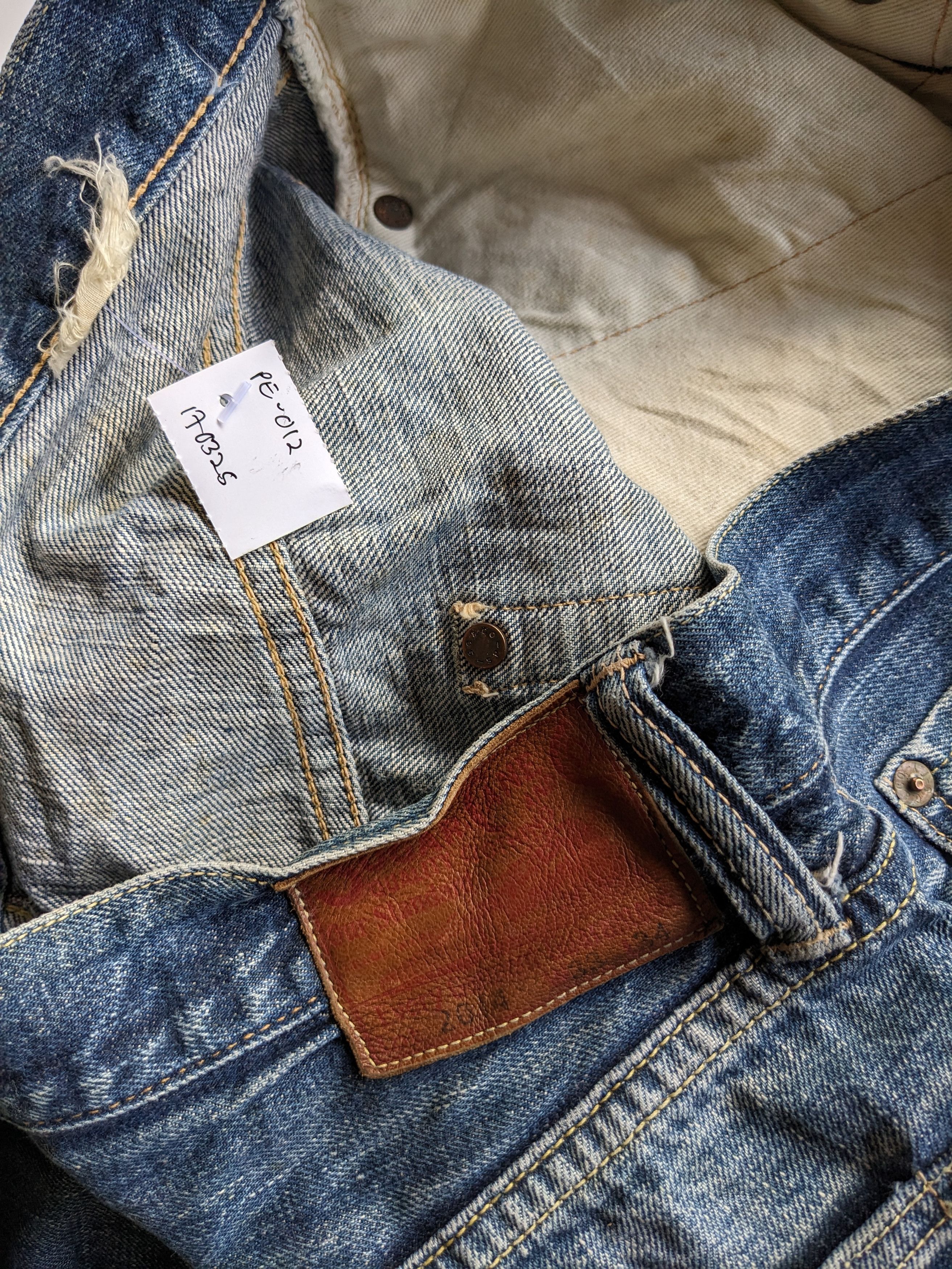 Sugar Cane Sugar Cane faded jeans selvedge jeans Size US 34 / EU 50 - 12 Thumbnail