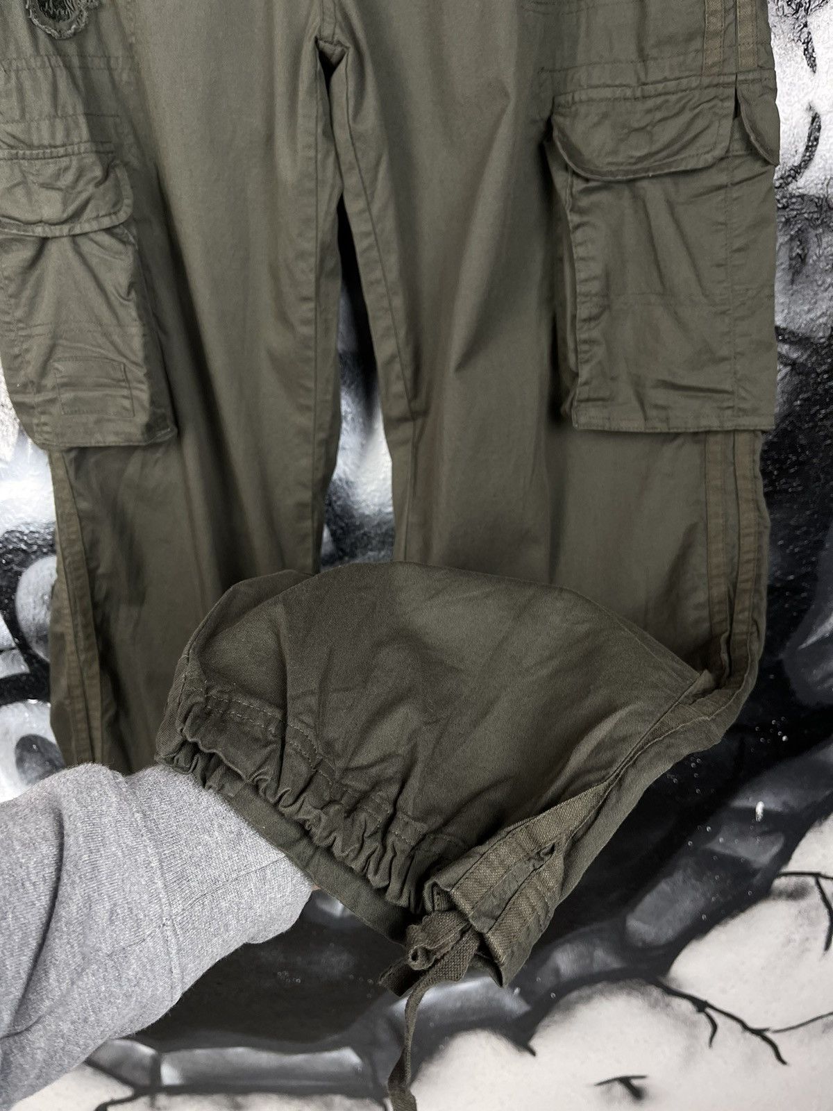 No Fear × Vintage Y2K No Fear Skull Embroidered Logo Cargo Pants Men’s Size L Size US 33 - 11 Thumbnail