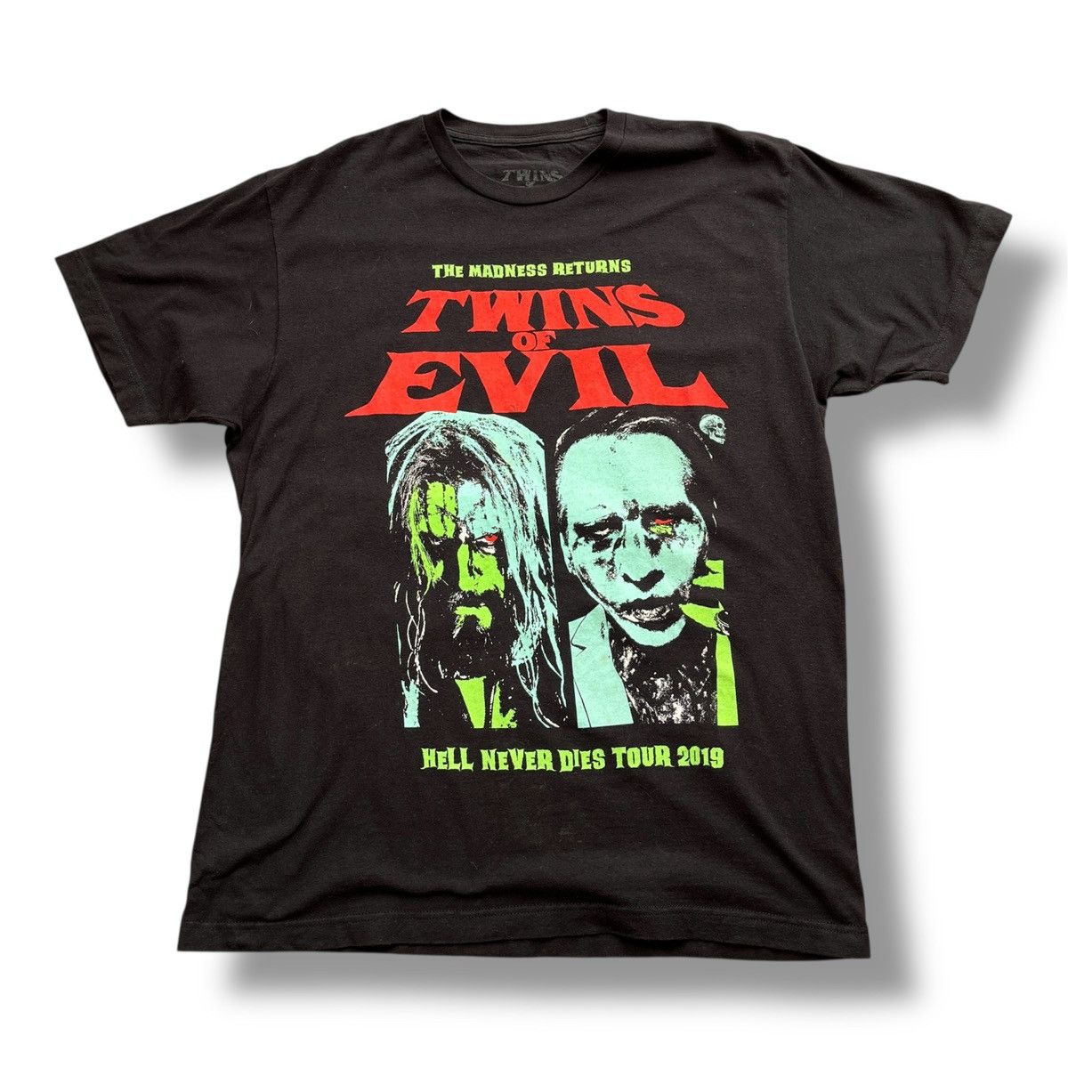 Marilyn Manson TWINS OF EVIL MARILYN MANSON ROB ZOMBIE HELL NEVER DIES TOUR Size US L / EU 52-54 / 3 - 3 Thumbnail