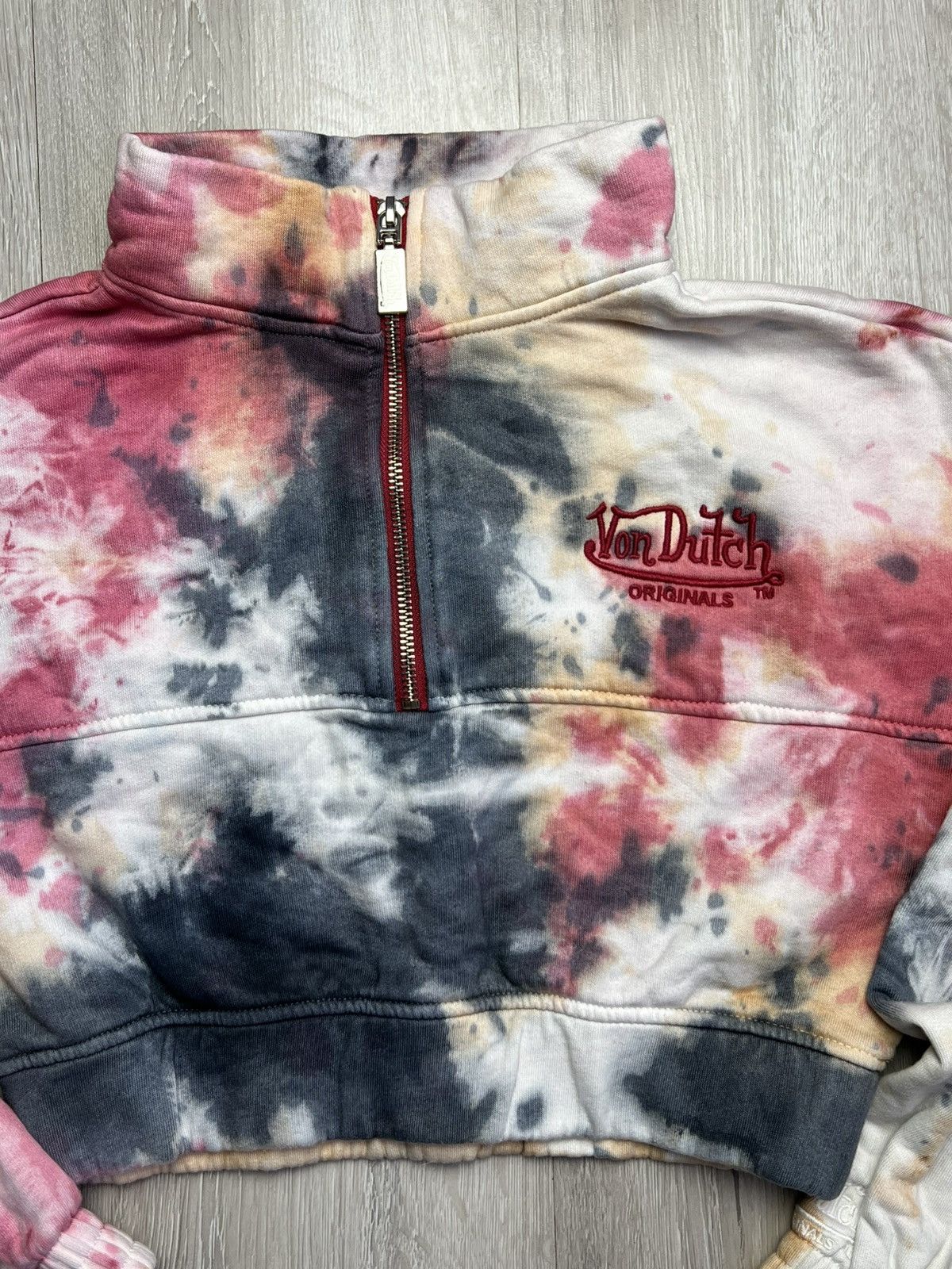 Von Dutch Von Dutch Order Minori crop Sweatshirt tie dye Size XS / US 0-2 / IT 36-38 - 2 Thumbnail