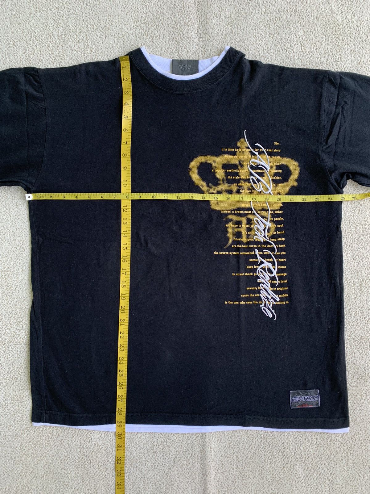 Beauty Beast × If Six Was Nine × Japanese Brand Collins Double Layer Poem Rock Tshirt Size US L / EU 52-54 / 3 - 15 Thumbnail