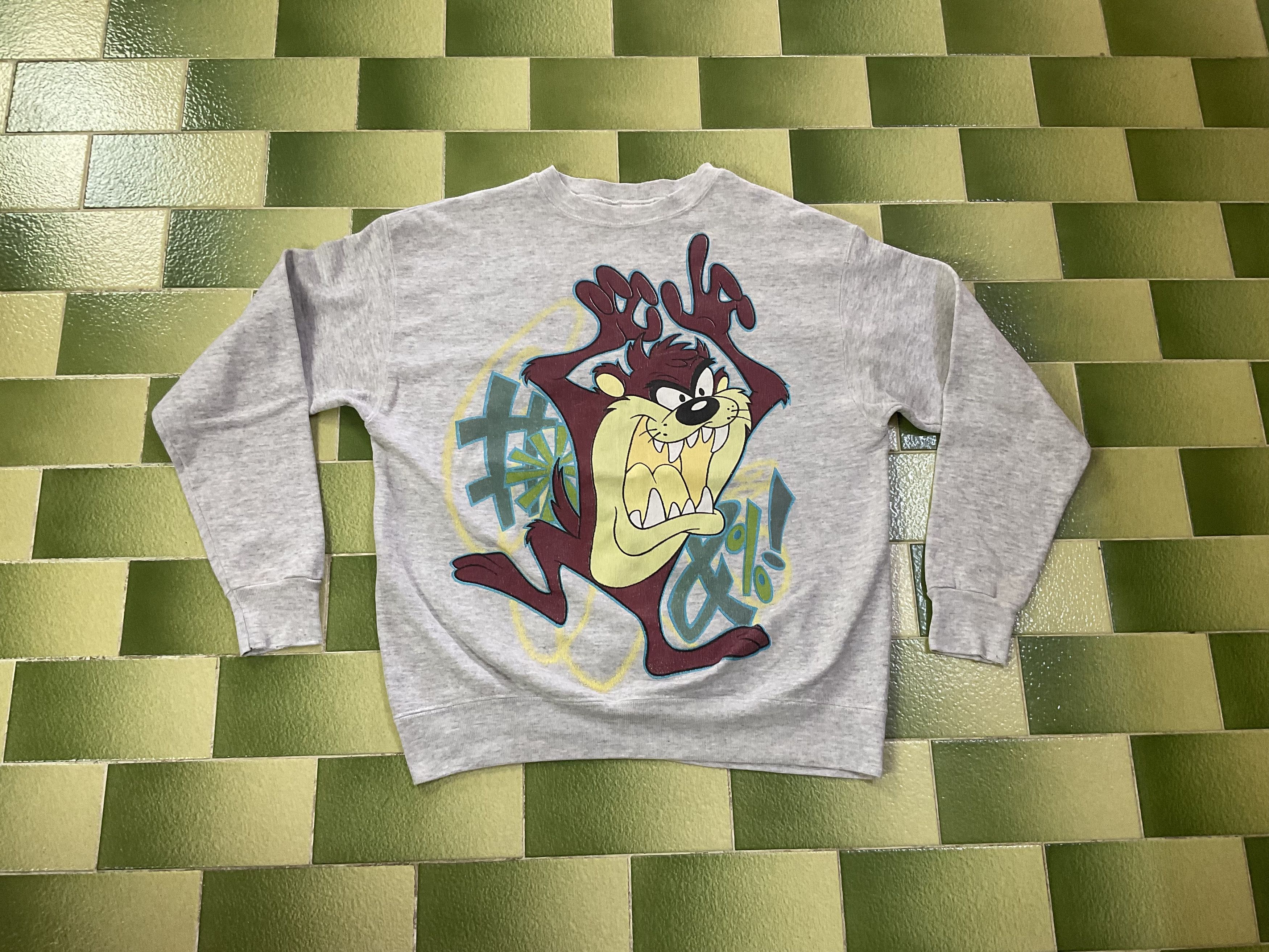 Cartoon Network Vintage Distressed 90s Taz Tasmanian Devil Sweatshirt Size US L / EU 52-54 / 3 - 1 Thumbnail
