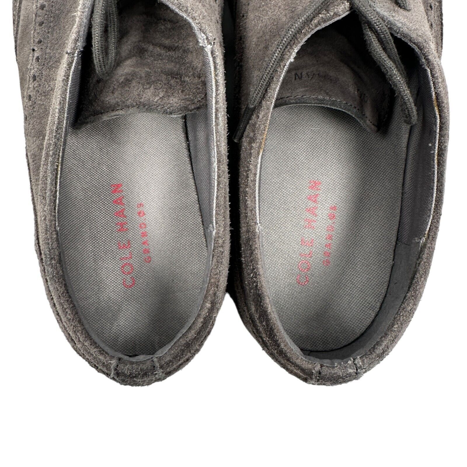 Cole Haan Cole Haan Grand Tour Wingtip Oxford Shoes 10.5 Gray Suede Size US 10.5 / EU 43-44 - 6 Thumbnail