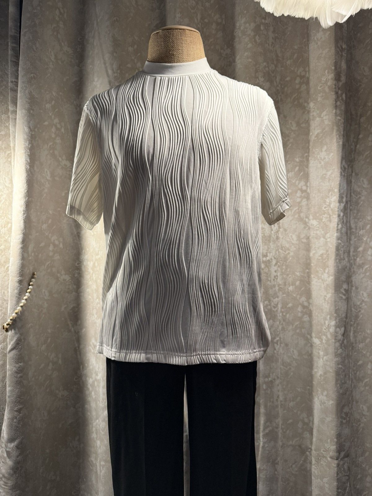 Other Sculpted Wave Texture Top – Minimalist Design Size US M / EU 48-50 / 2 - 1 Thumbnail