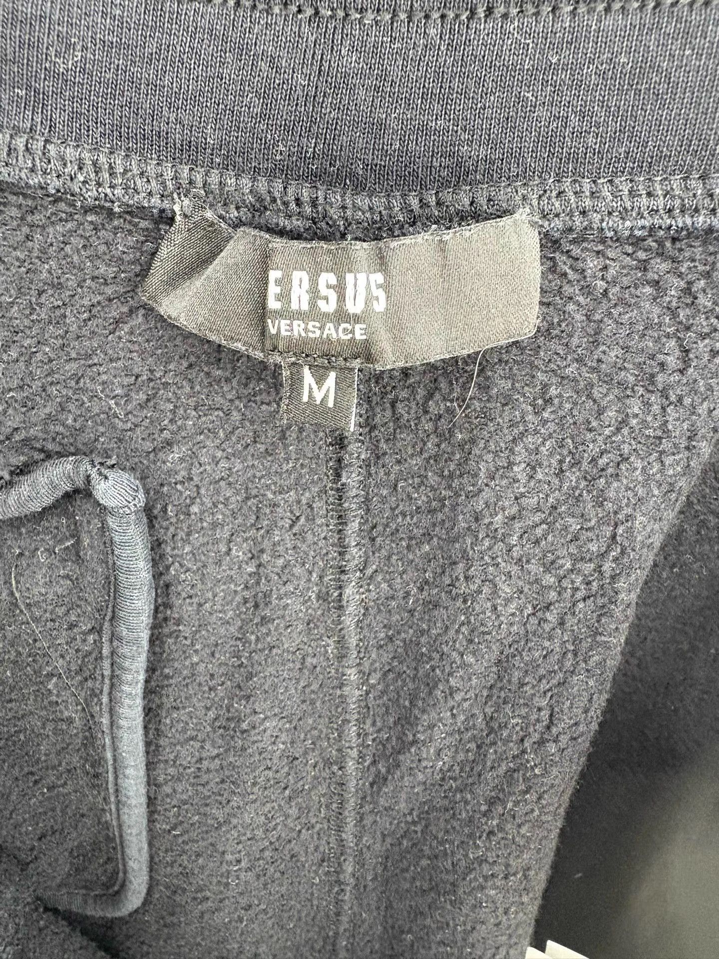 Versace VERSACE Men's Fleece-lined Black Casual Pants K29 Size US 33 - 5 Thumbnail