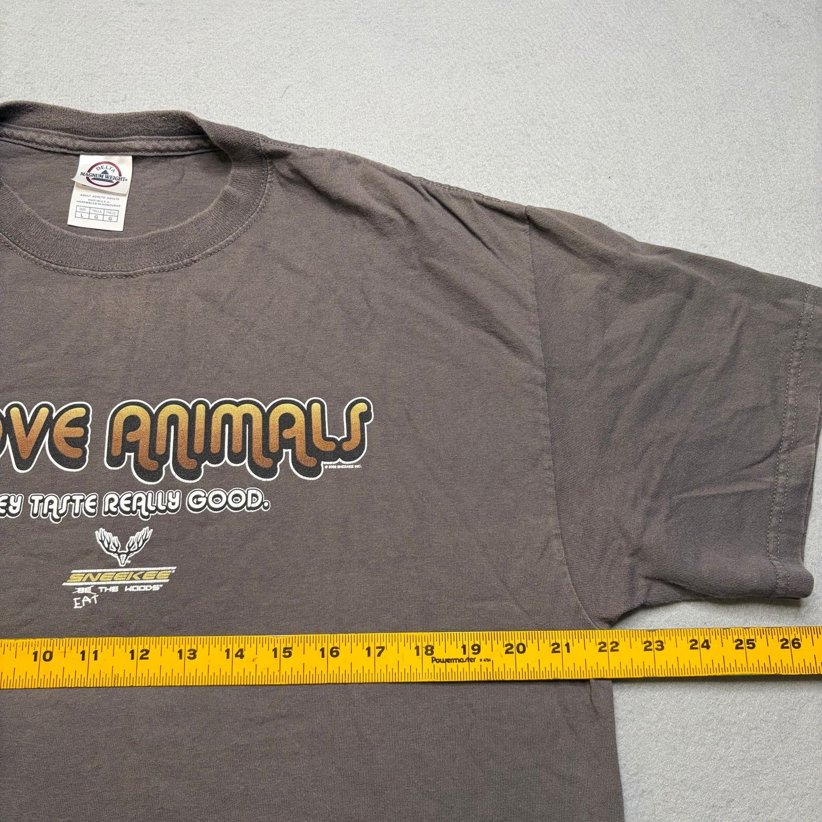 Delta Vintage Sneekeez “I Love Animals They Taste Really Good” Tee Size US L / EU 52-54 / 3 - 6 Thumbnail