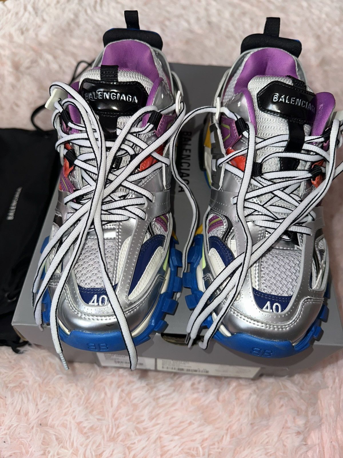Balenciaga Balenciaga Track Sneaker 'Metallic Multicolor Size US 7 / EU 40 - 7 Thumbnail