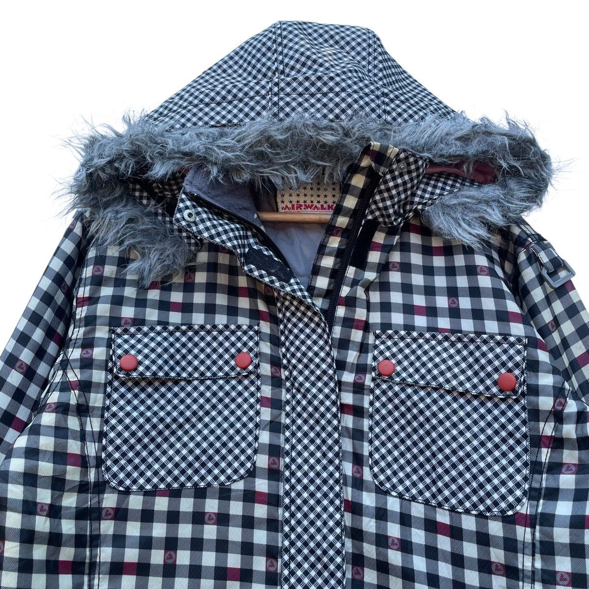 Japanese Brand 💥Vintage AirWalk Black White Checked Jacket Size US M / EU 48-50 / 2 - 3 Thumbnail