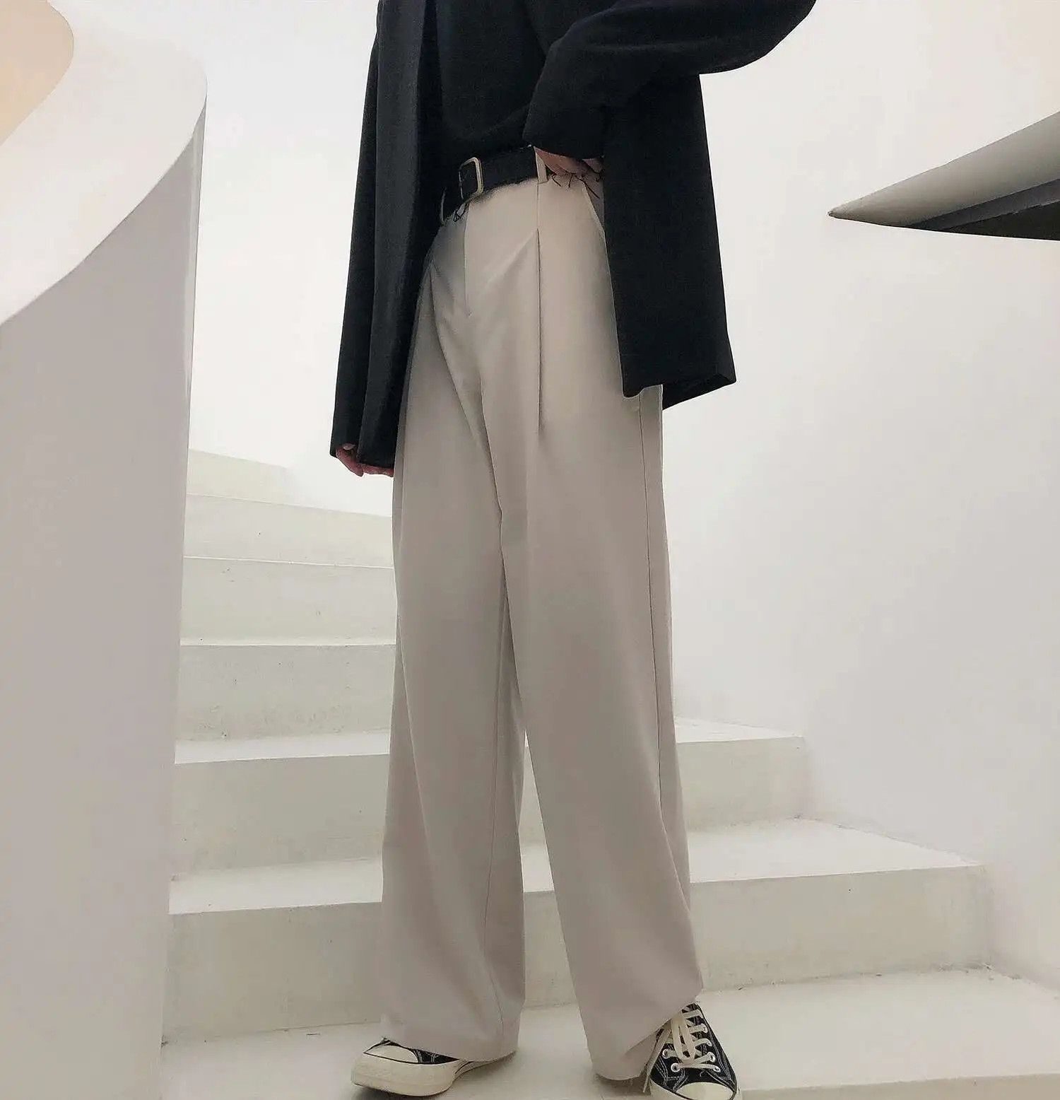 Japanese Brand Minimalistic Asian Style Casual Pants Beige Size US 30 / EU 46 - 1 Thumbnail