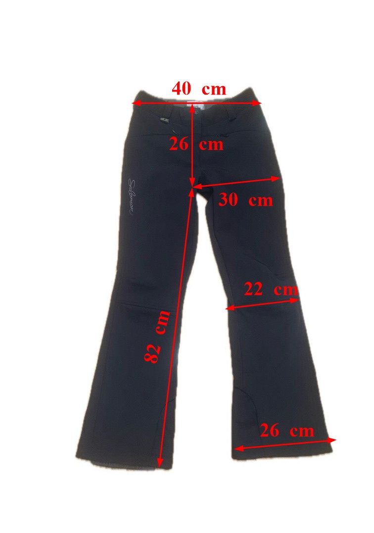 Salomon SALOMON Ski pants Black unisex Size 32" / US 10 / IT 46 - 2 Thumbnail
