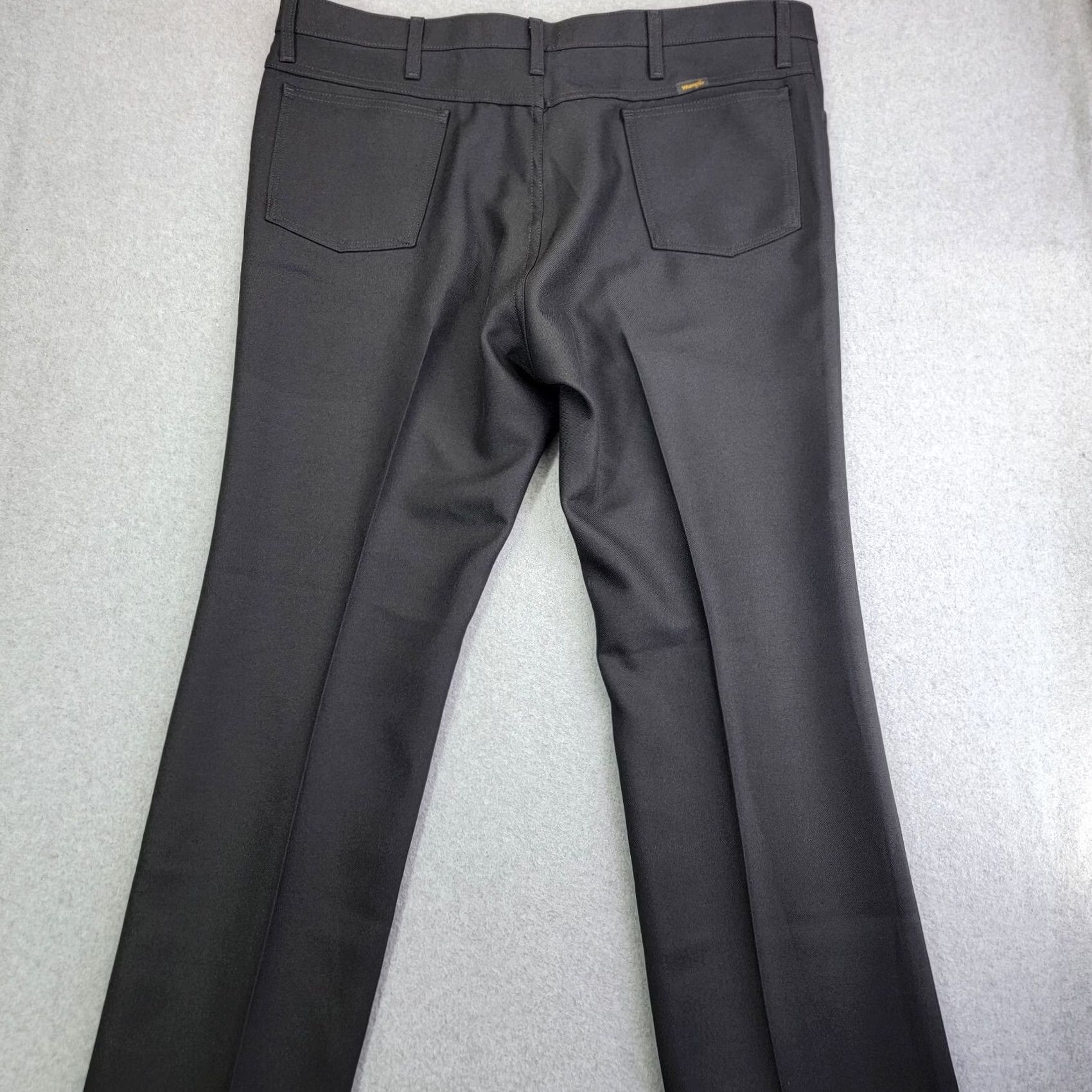 Wrangler VINTAGE Wrangler Jeans Mens W44 L30 Black Wrancher Trousers 82BK Polyester 90s Retro USA Size US 44 / EU 60 - 6 Thumbnail