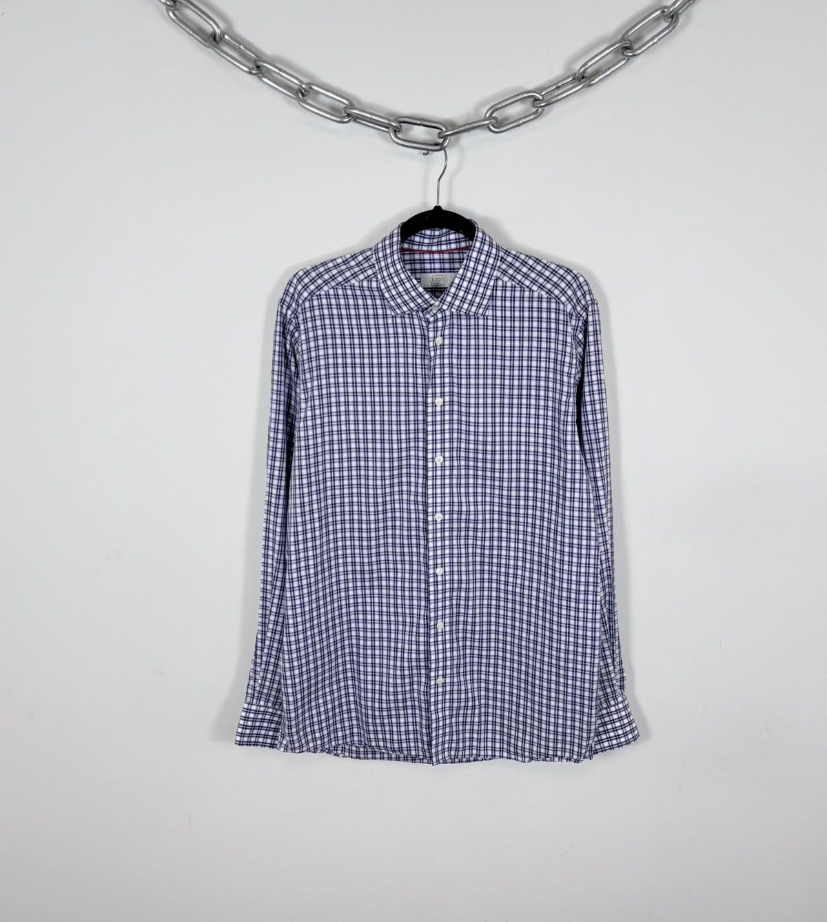 Eton Eton Men’s Contemporary Fit Multicolor Check Button Up Shirt Size US L / EU 52-54 / 3 - 1 Thumbnail