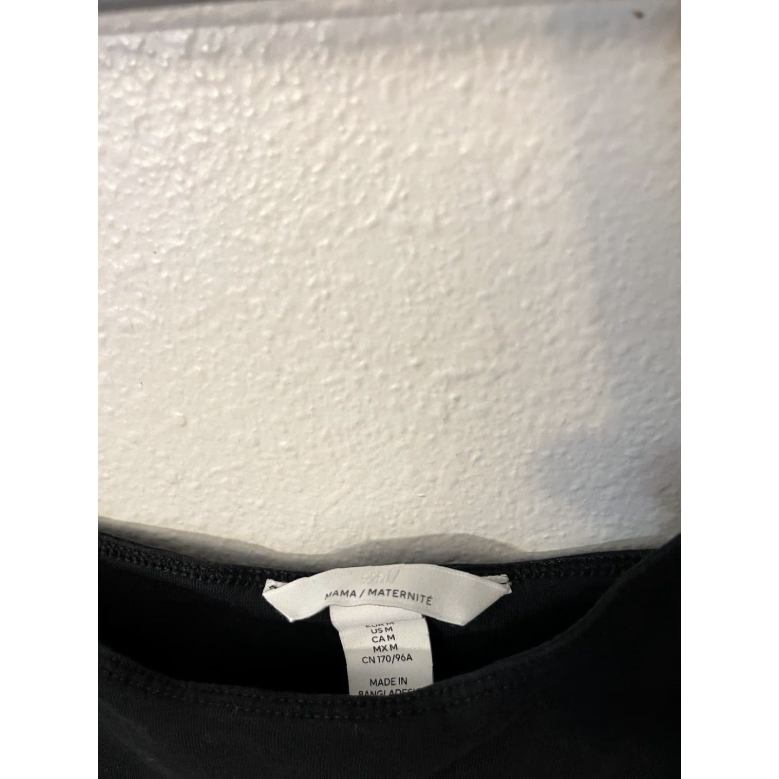 H&M H&M Mama Maternity Tank Size Medium Black Solid Women Shirt Cotton Modal Size M / US 6-8 / IT 42-44 - 3 Thumbnail