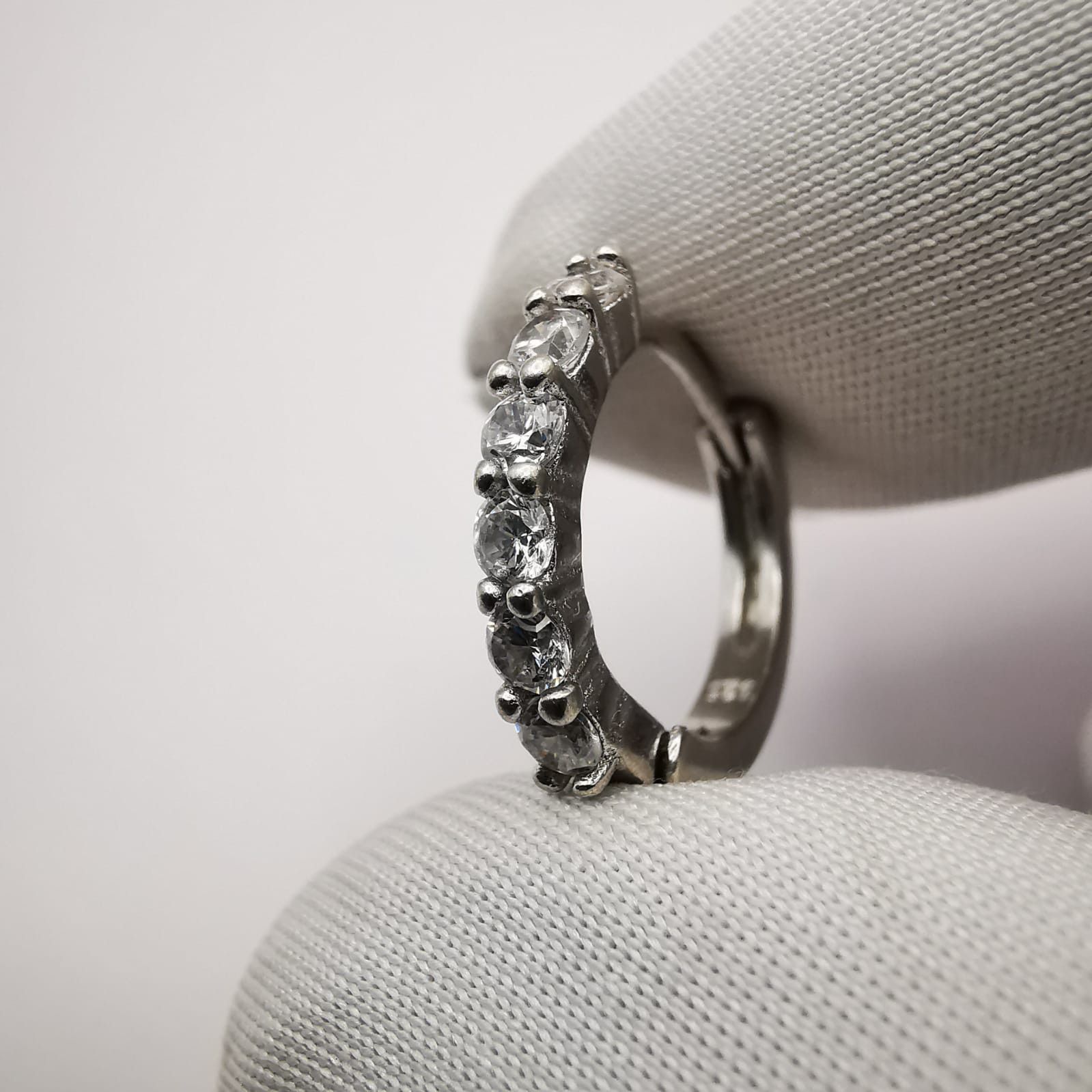 Sterling Silver × Vintage Vintage Earrings For Girl 925 Sterling Silver with Zirconia Size ONE SIZE - 4 Thumbnail