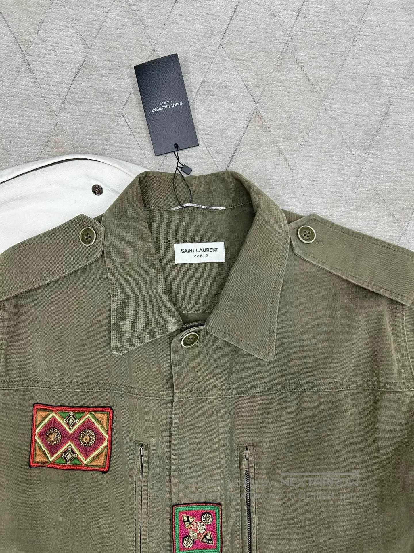 Saint Laurent Paris Saint Laurent SLP Bead Embroidery Safari Jacket. Size US M / EU 48-50 / 2 - 7 Thumbnail
