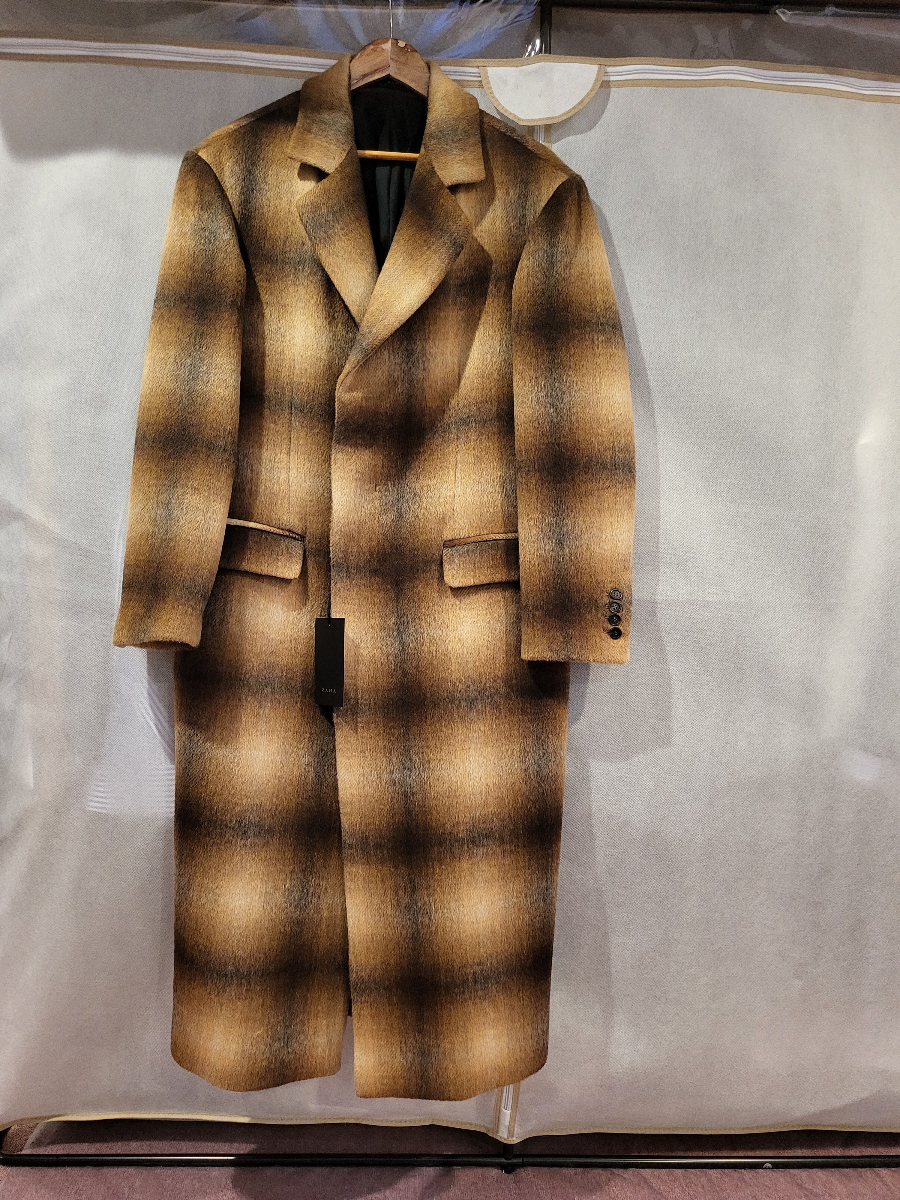 Zara Oversized Single Breasted Long Wool Coat Size US S / EU 44-46 / 1 - 1 Thumbnail