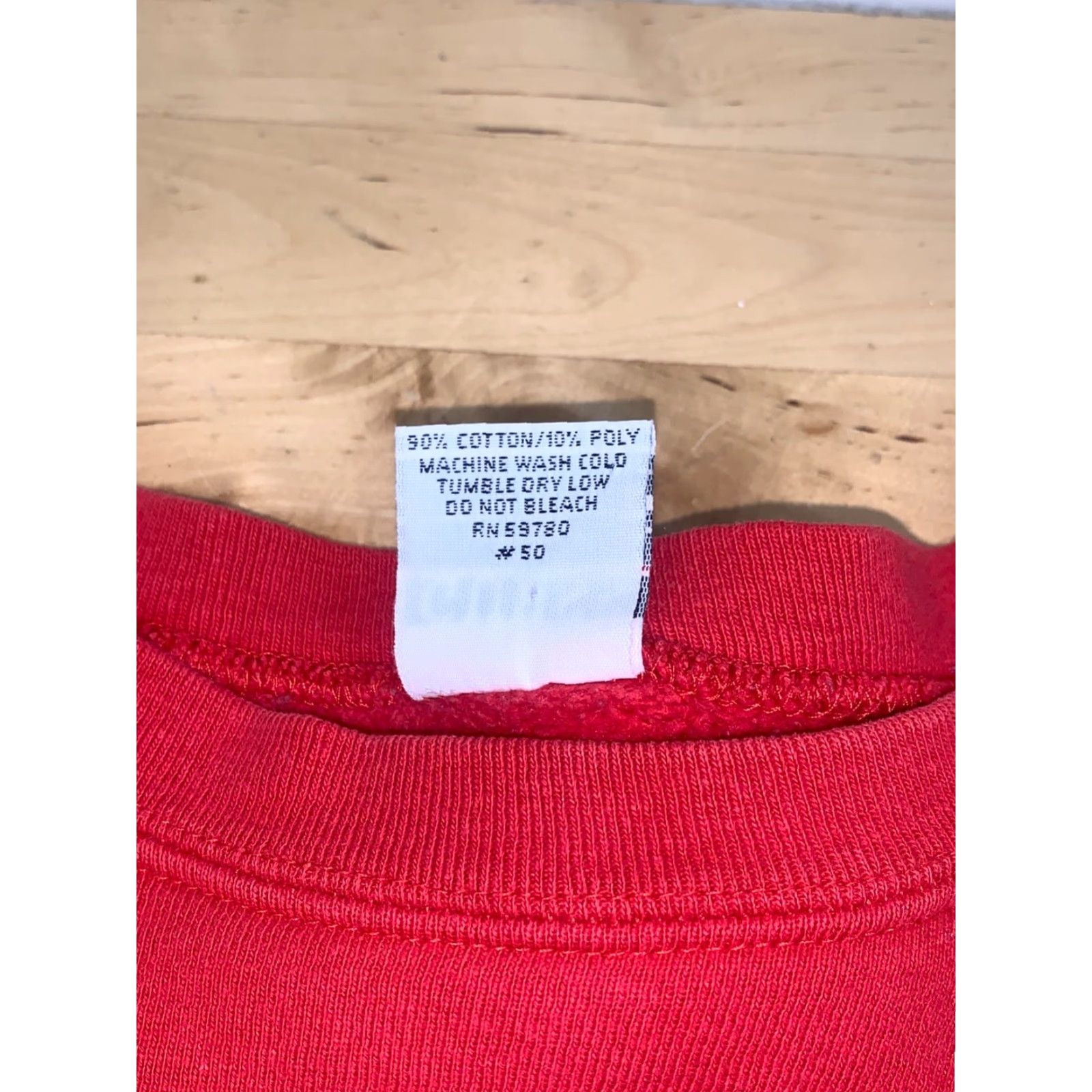 Guess VINTAGE GUESS Sweatshirt Men One Size Red Embroidered 90s USA 12355 Sweatshirt Size US M / EU 48-50 / 2 - 3 Thumbnail