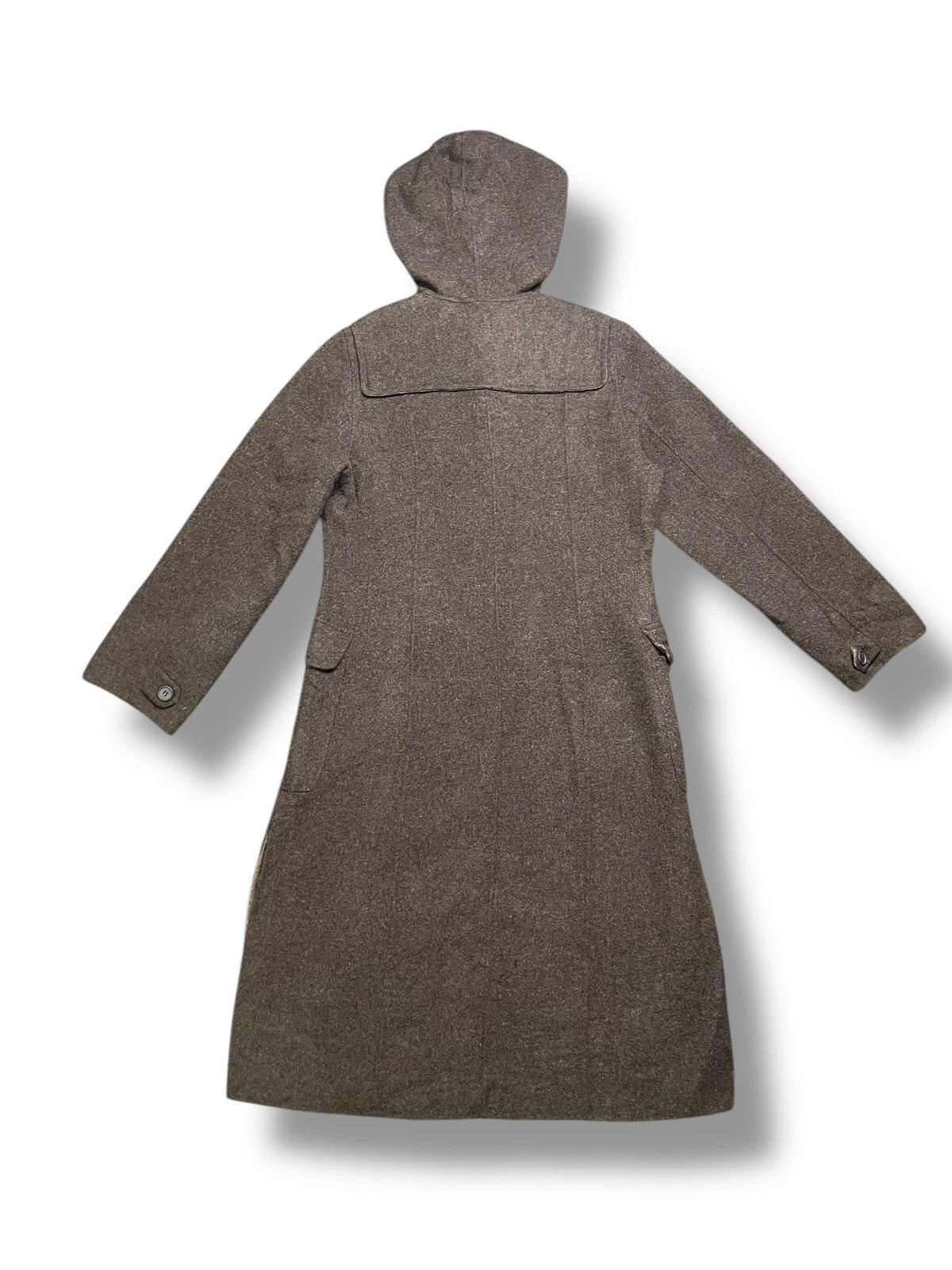 Designer × Vintage Christian Aujard Hooded Alpaca Wool Blend Long Coat (37) Size US S / EU 44-46 / 1 - 6 Thumbnail