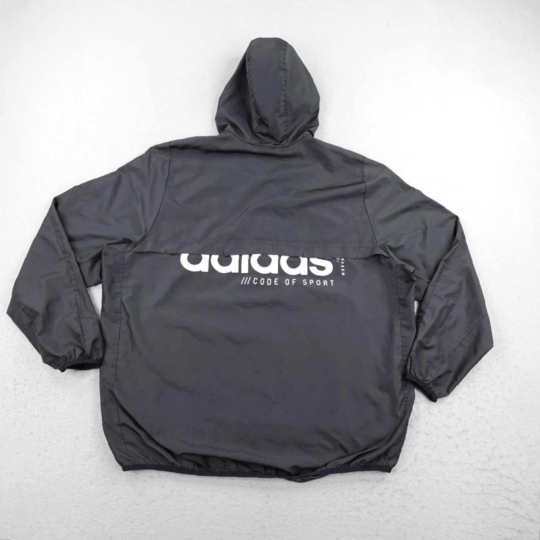Adidas Adidas Jacket Mens 2XL Black Windbreaker Lightweight Track Coat Size US XXL / EU 58 / 5 - 7 Thumbnail