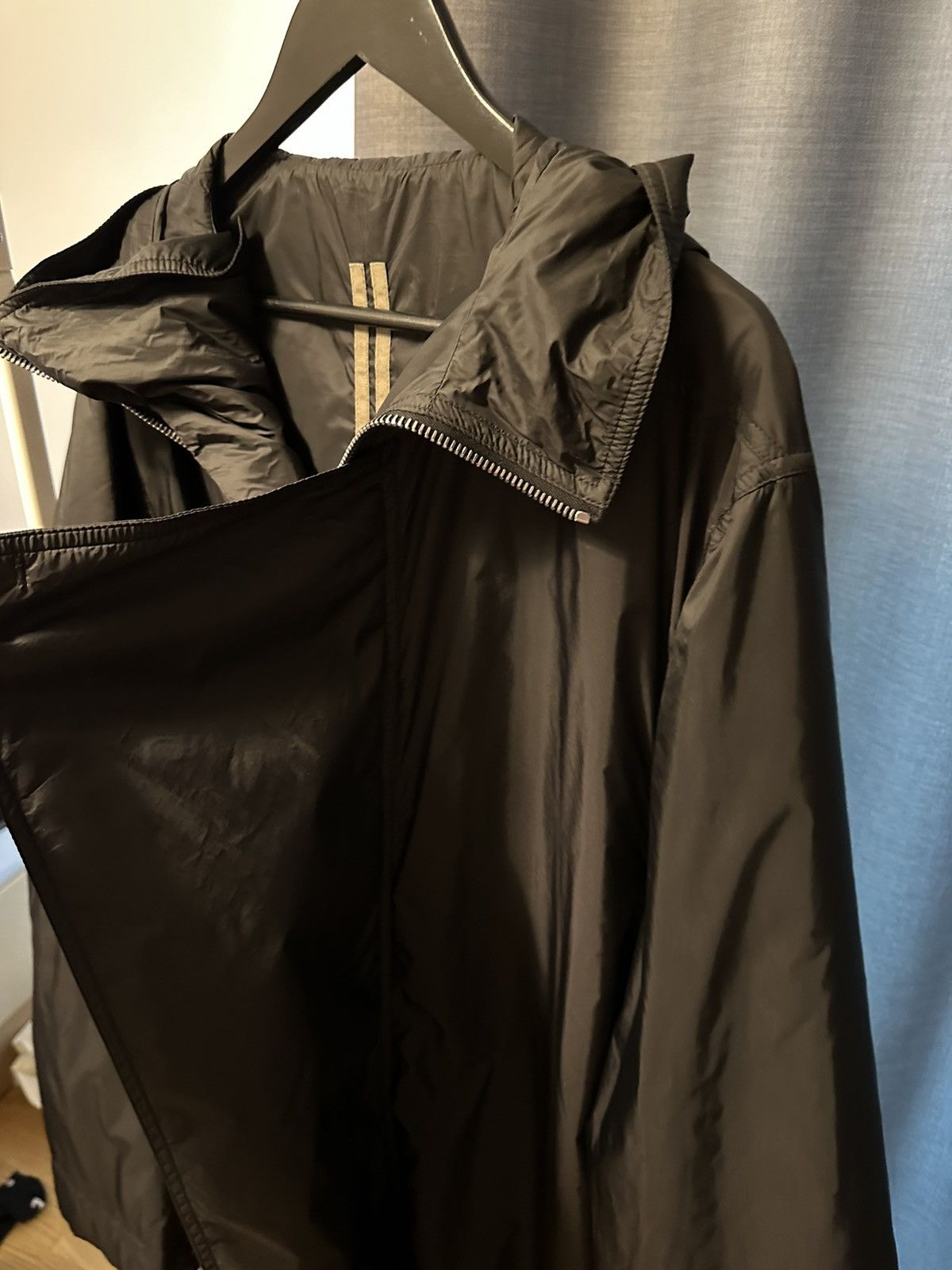 Rick Owens Drkshdw Rick Owens "Sisy" Parka Jacket Black Drkshdw Zip Trenchcoat Size US M / EU 48-50 / 2 - 7 Thumbnail
