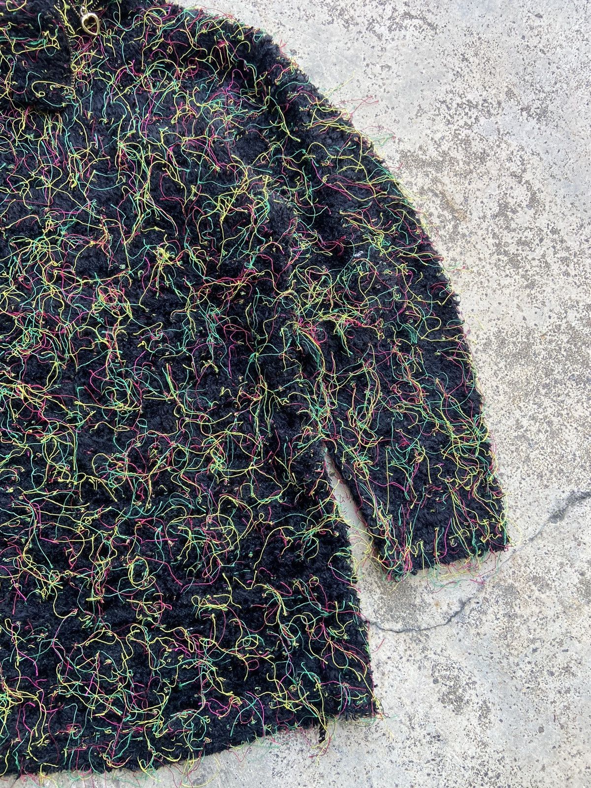 Vintage Archive Comme Des Garcons Style Look Shaggy Fringe Jumper Size US M / EU 48-50 / 2 - 2 Thumbnail
