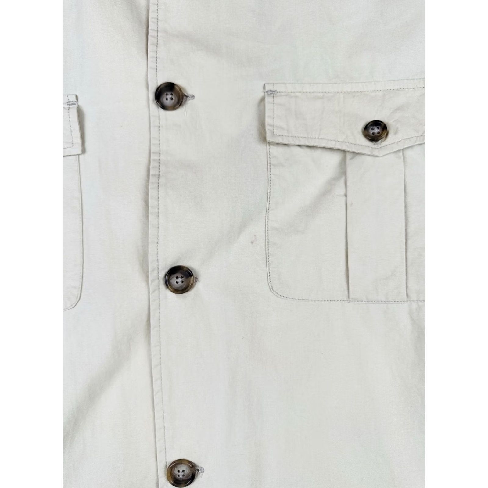 Vintage VINTAGE J. Peterman Shirt Jacket Beige Cotton Size M Safari Utility Size US M / EU 48-50 / 2 - 4 Thumbnail
