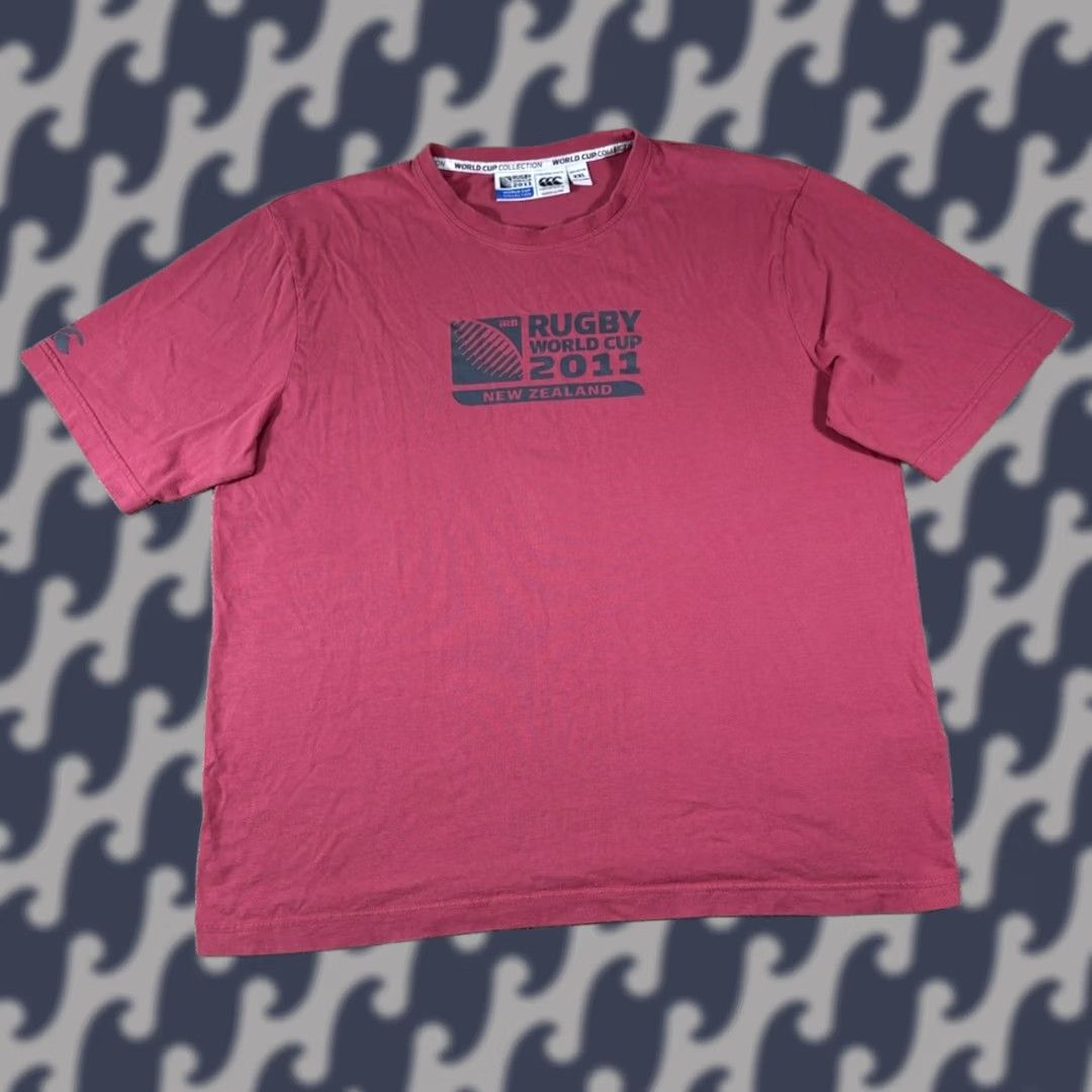 Vintage Canterbury T-Shirt Red Graphic New Zealand Rugby World Cup 2011 Adult XXL Unisex Size US XXL / EU 58 / 5 - 1 Thumbnail
